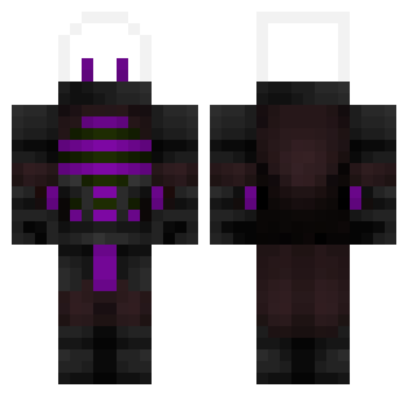 ScoutTactics Minecraft skin, front and back view