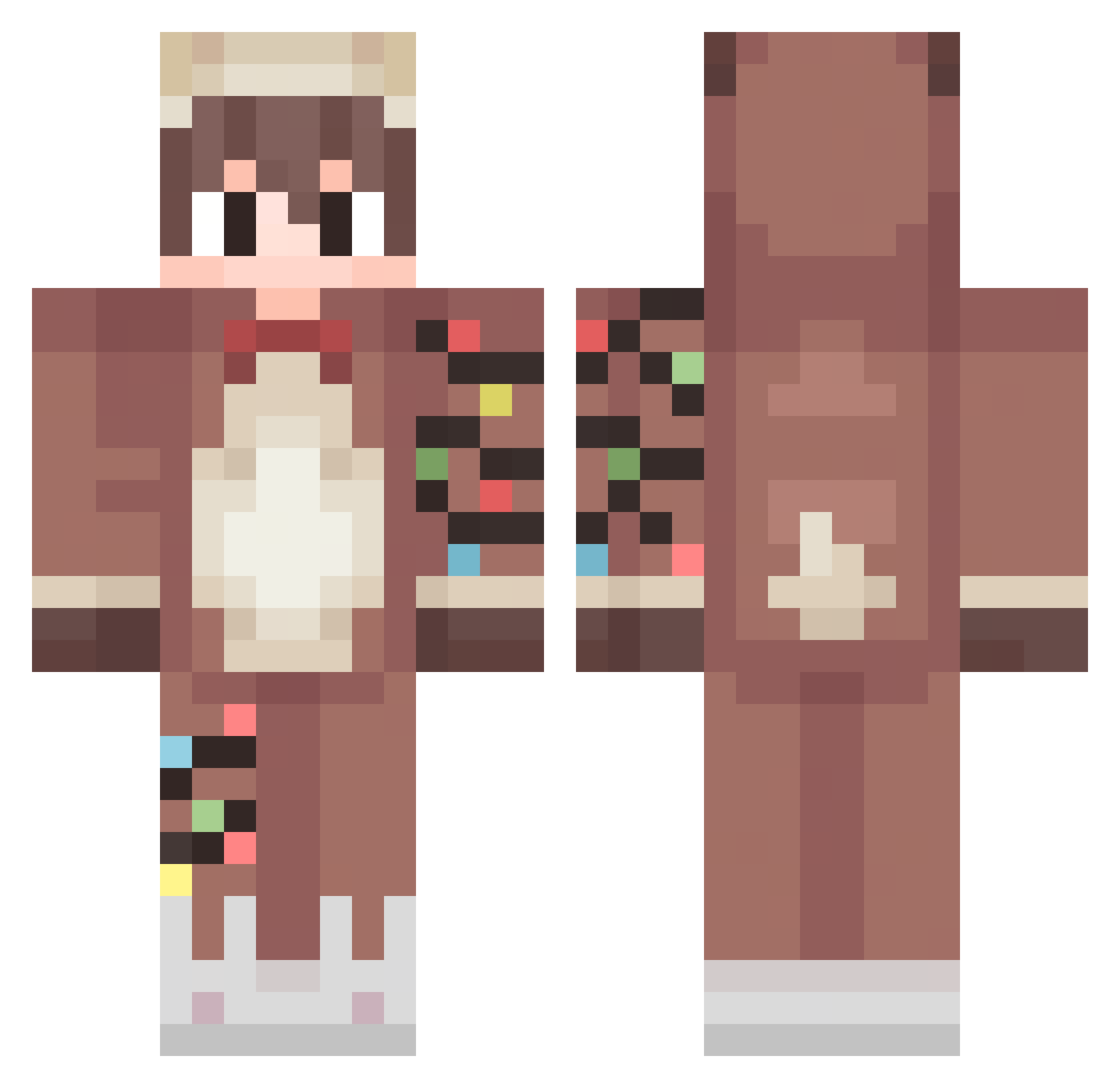 _Refo_ Minecraft skin, front and back view