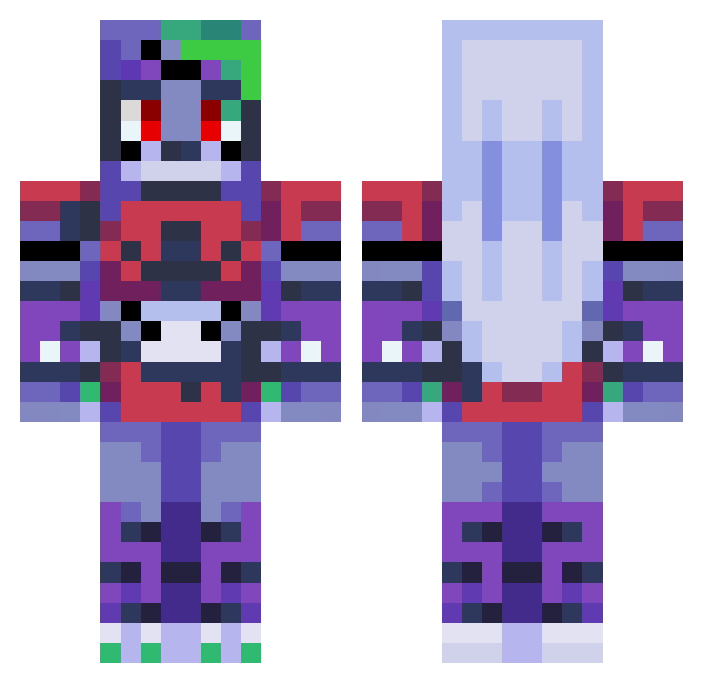 0ttar_ Minecraft skin, front and back view