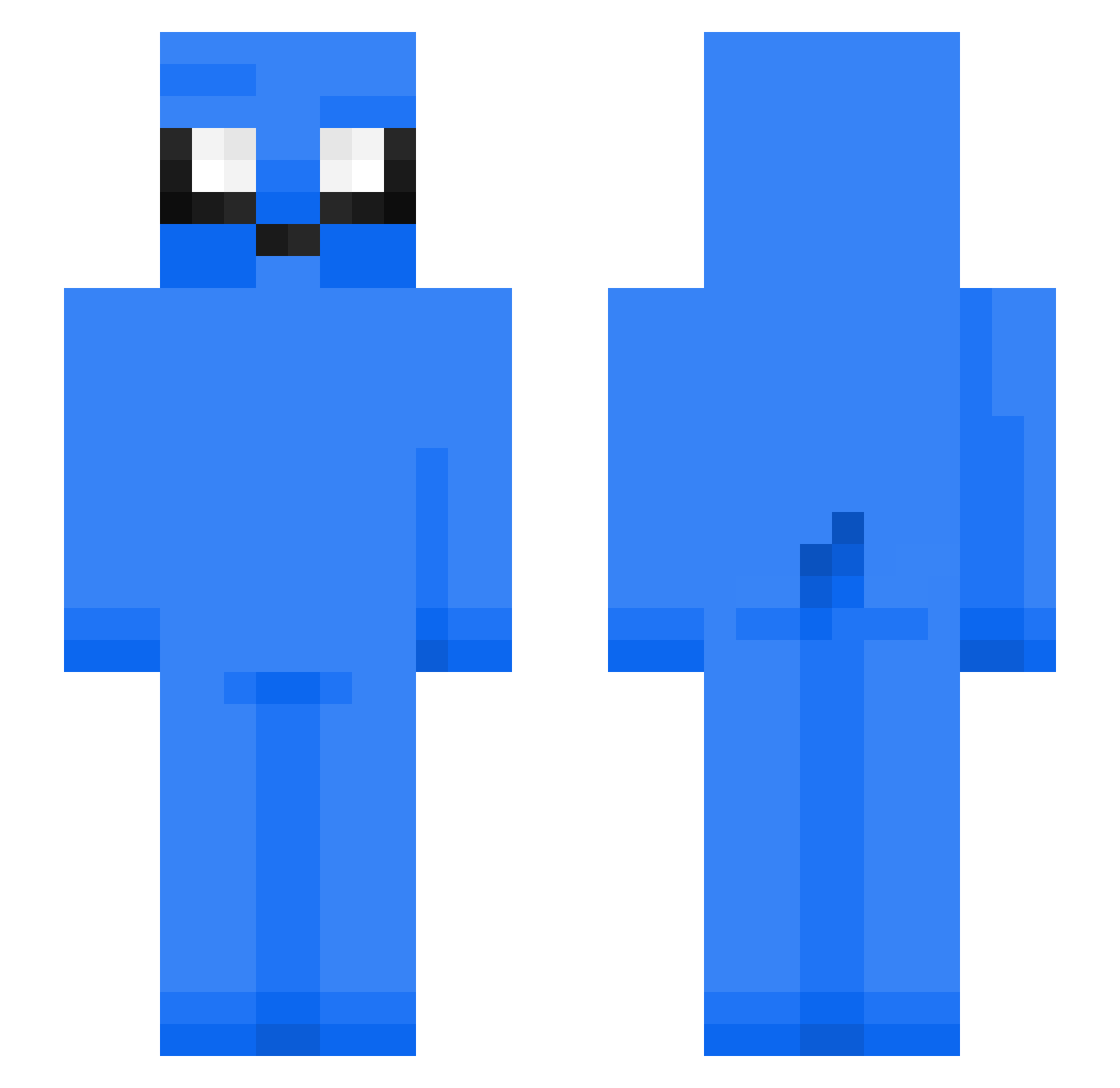 loglife Minecraft skin, front and back view