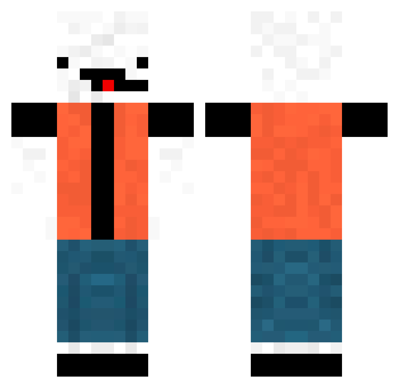 Cheese_72 Minecraft skin, front and back view