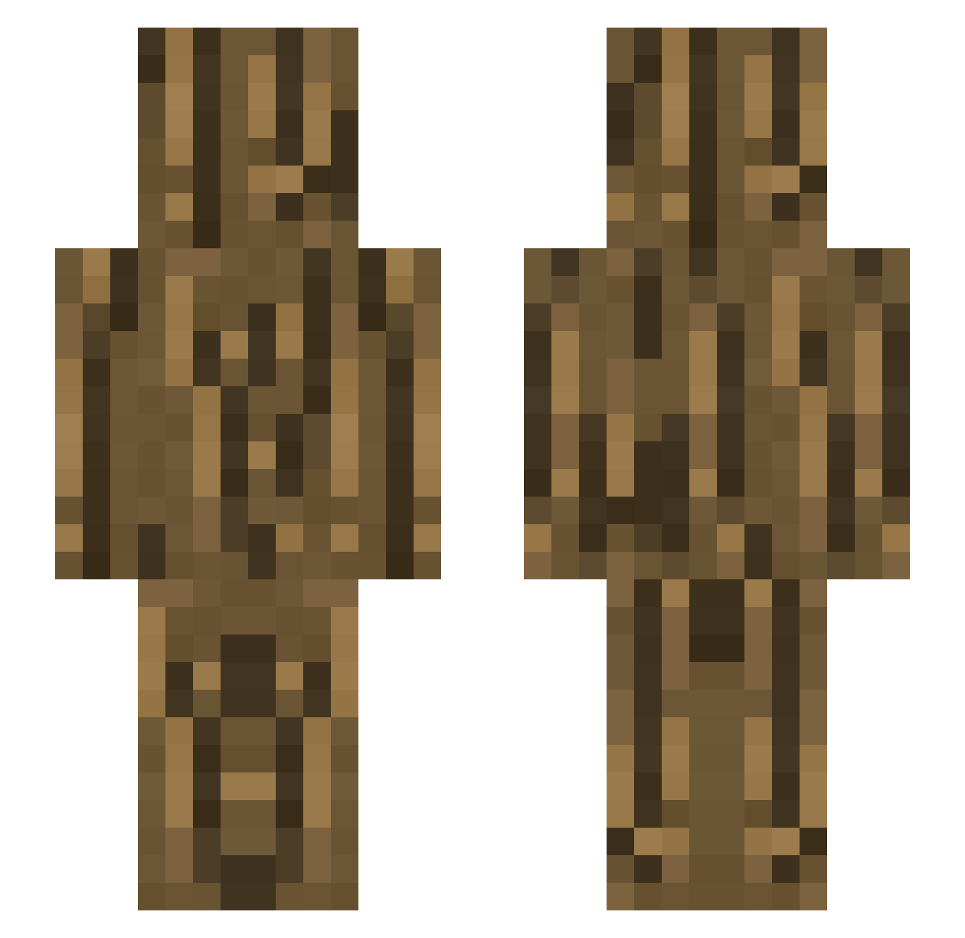 FicKeT77 Minecraft skin, front and back view