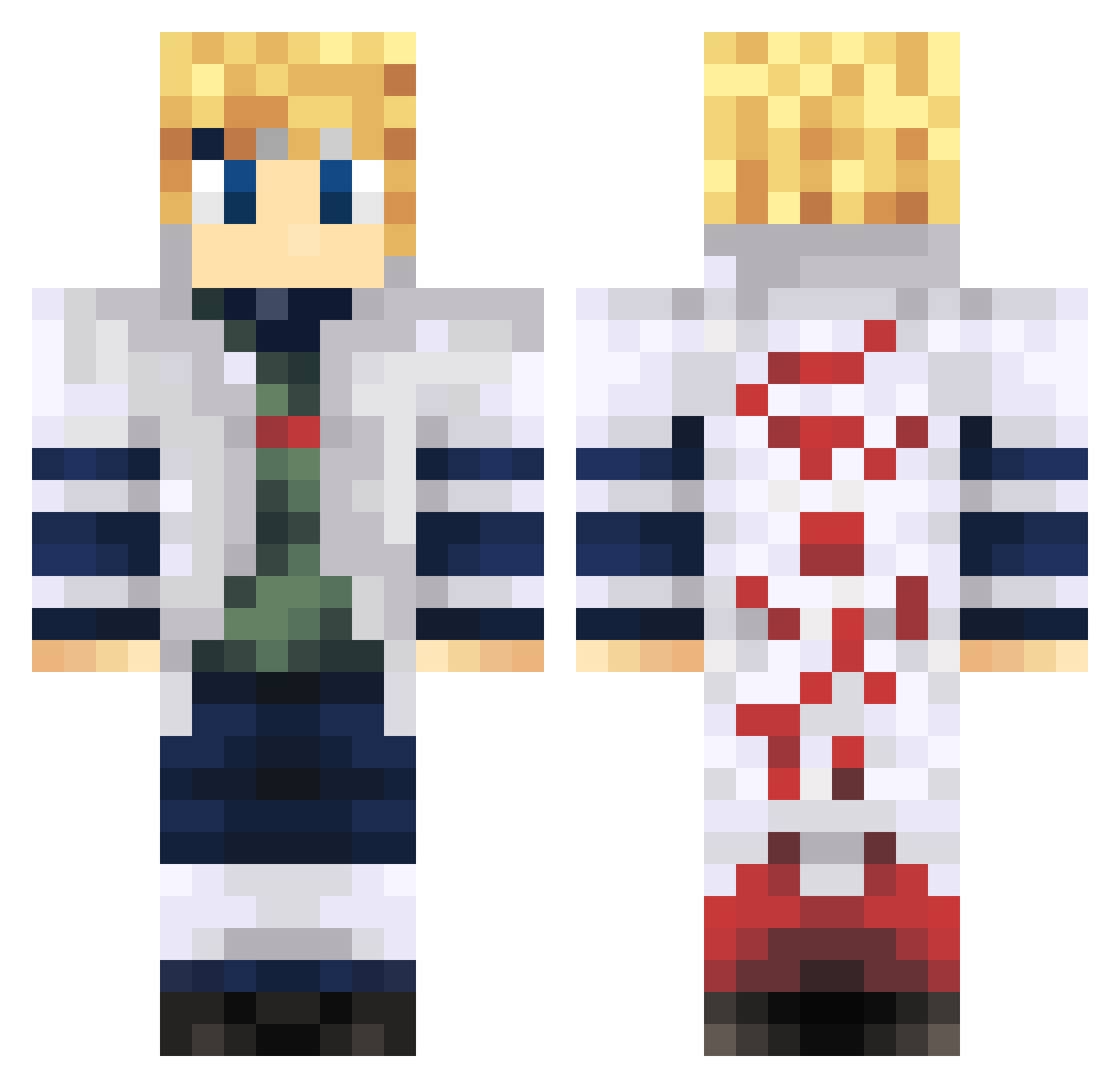 Ibrahem_Maher Minecraft skin, front and back view