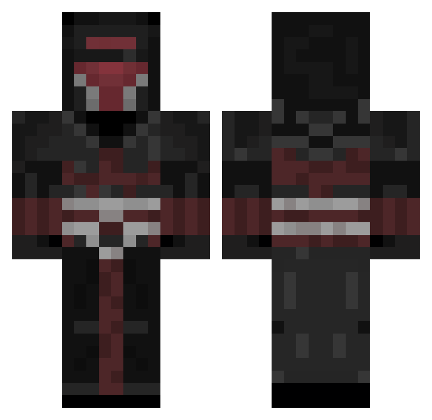 Ziemnaiczeq Minecraft skin, front and back view