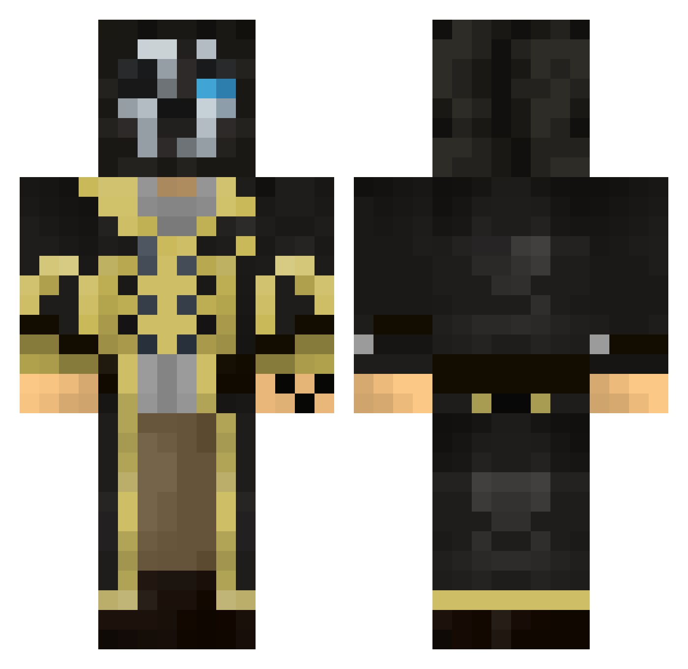 Ulf793 Minecraft skin, front and back view