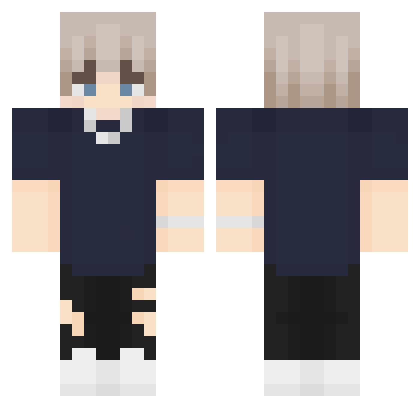 ImmortalHalo1972 Minecraft skin, front and back view