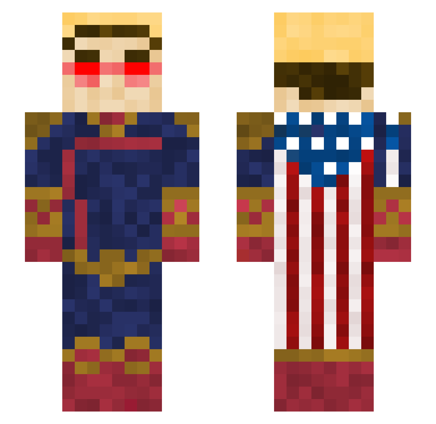 so0ii Minecraft skin, front and back view