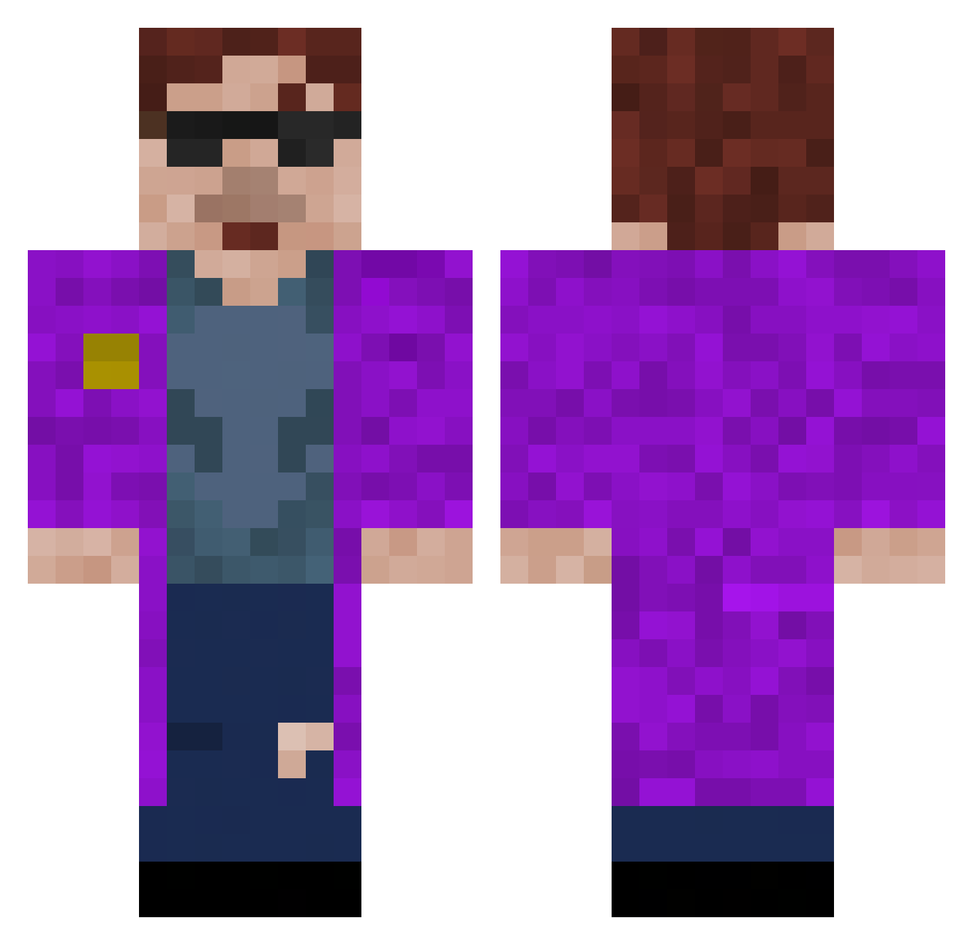 _PsychMike_ Minecraft skin, front and back view