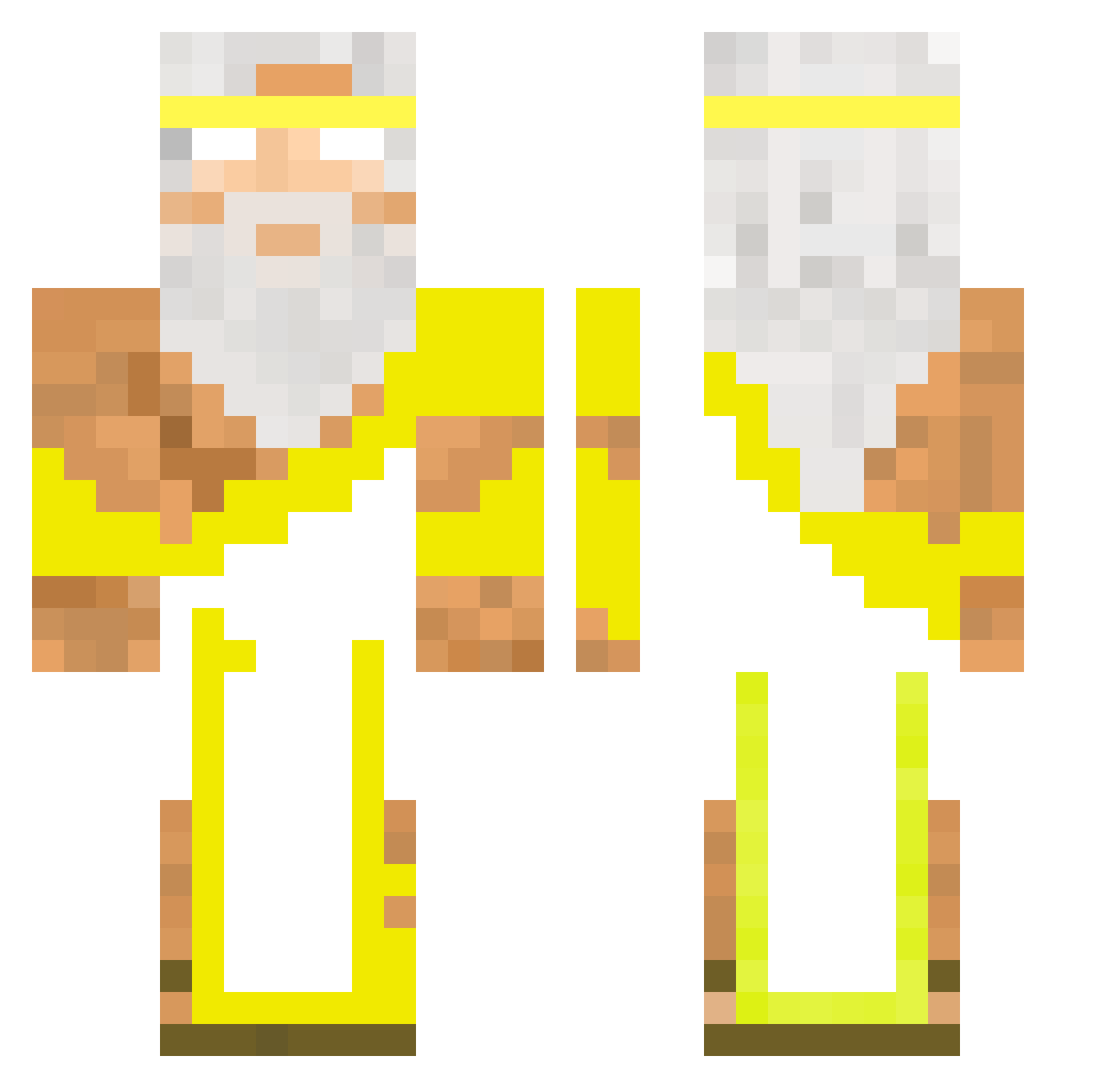 sekourposeppo Minecraft skin, front and back view