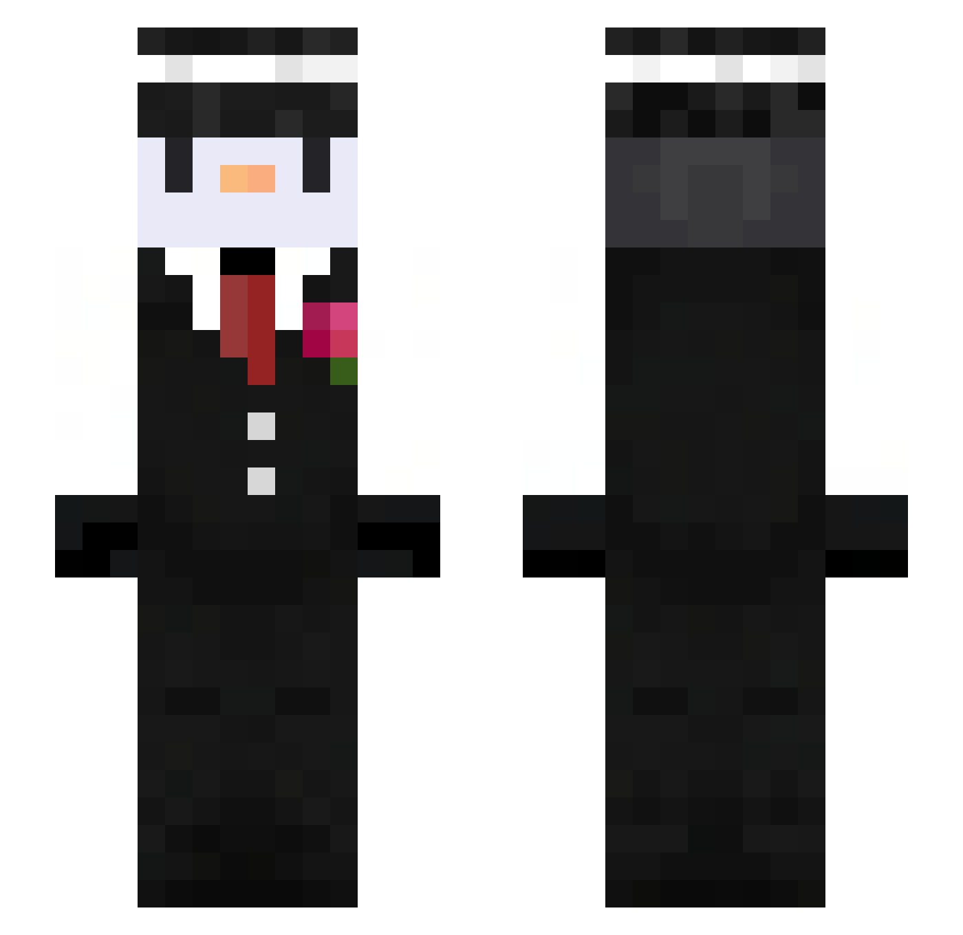 Pingwinek__ Minecraft skin, front and back view