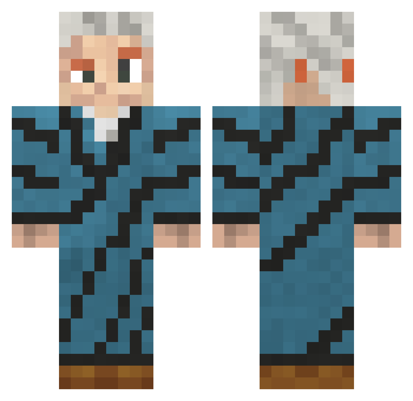 Sigsig09 Minecraft skin, front and back view