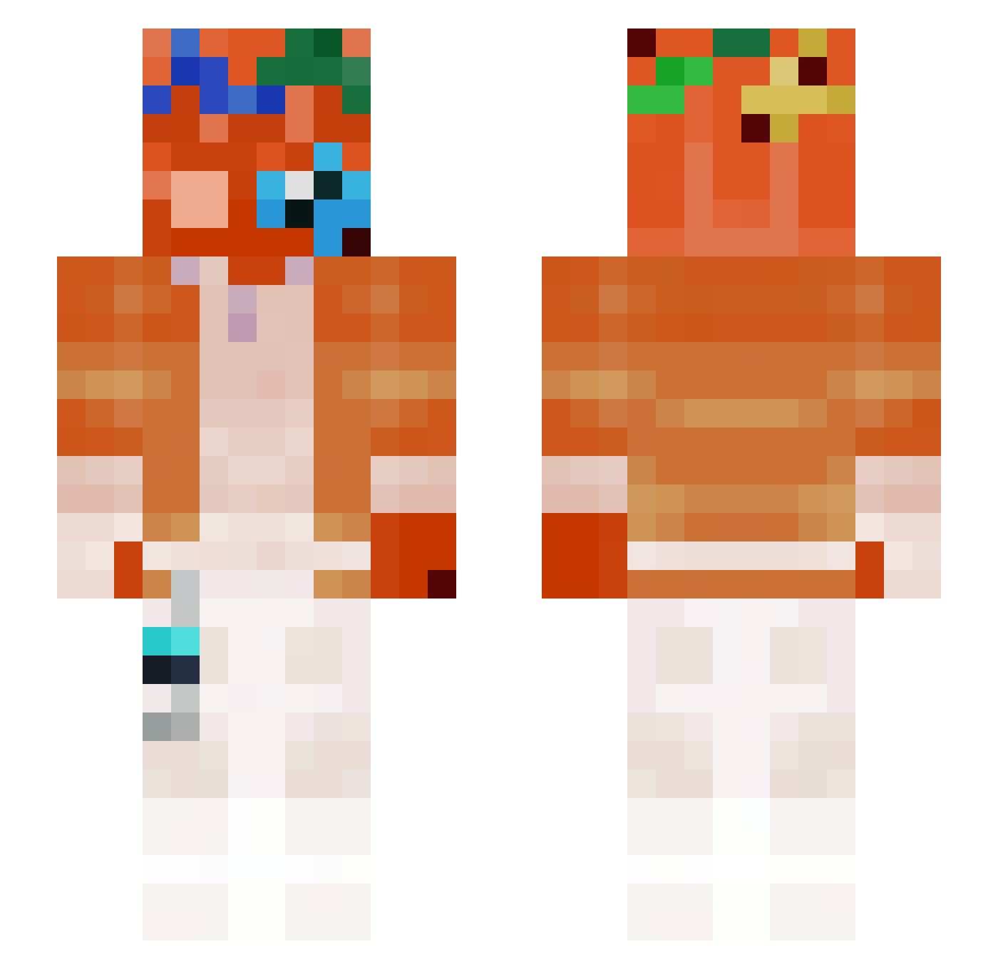 SirGlungus_ Minecraft skin, front and back view