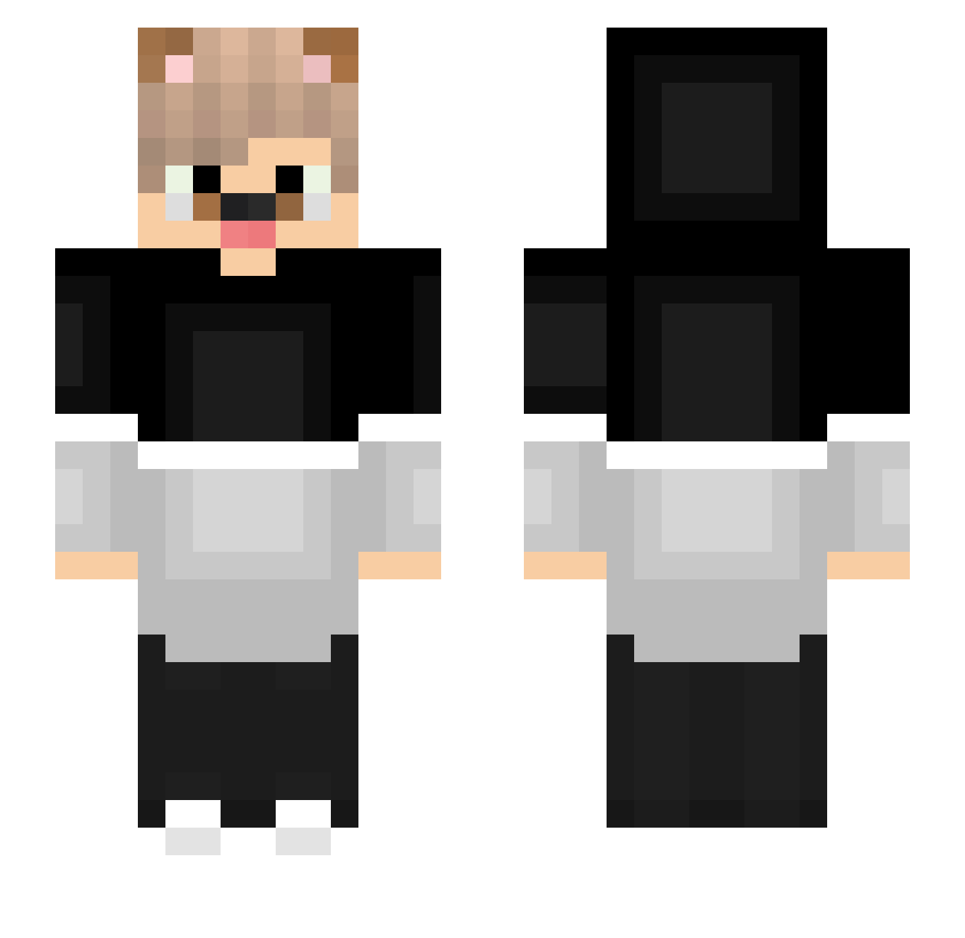 Benjah_ Minecraft skin, front and back view