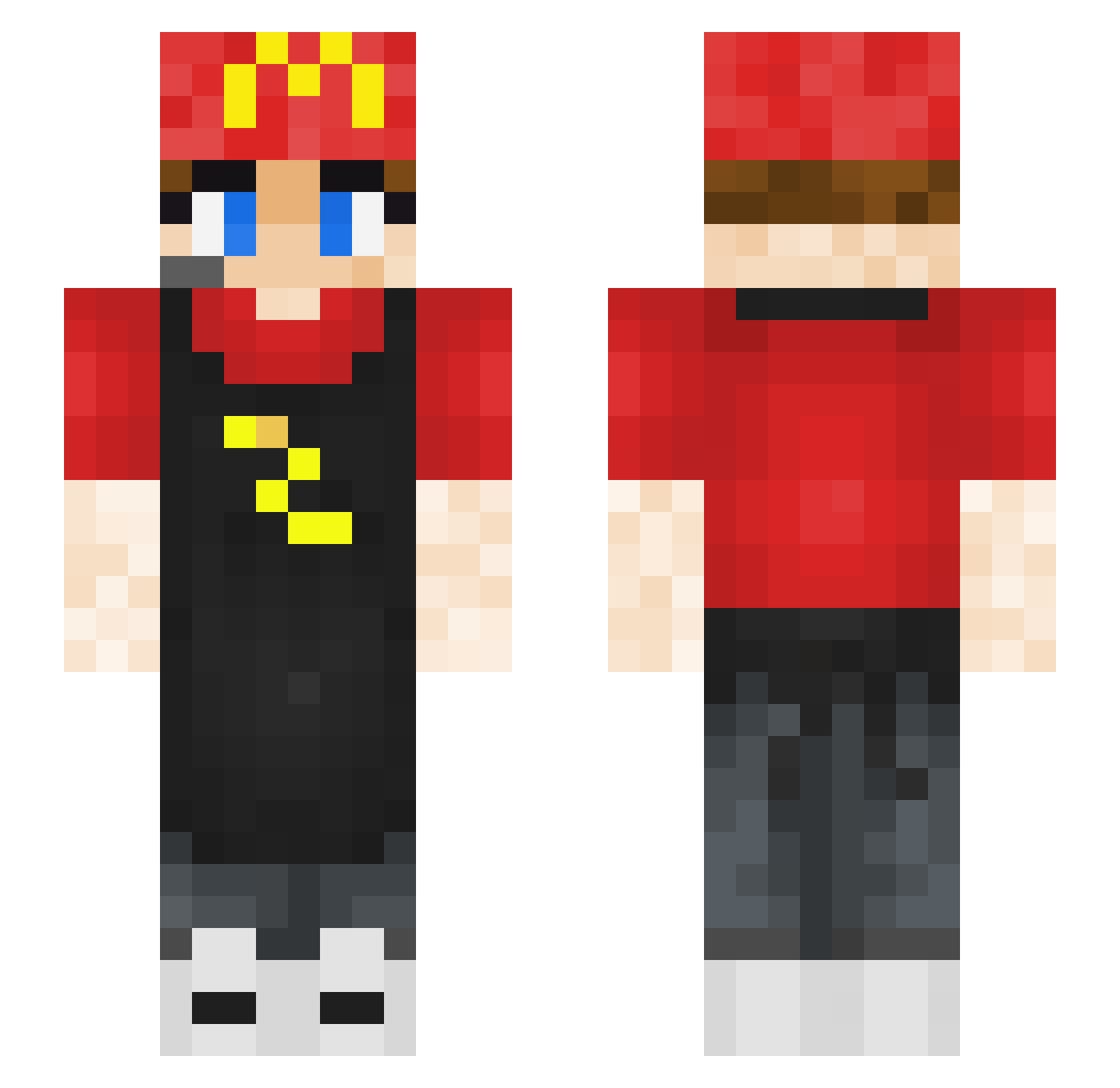 Awesome_Jannikus Minecraft skin, front and back view