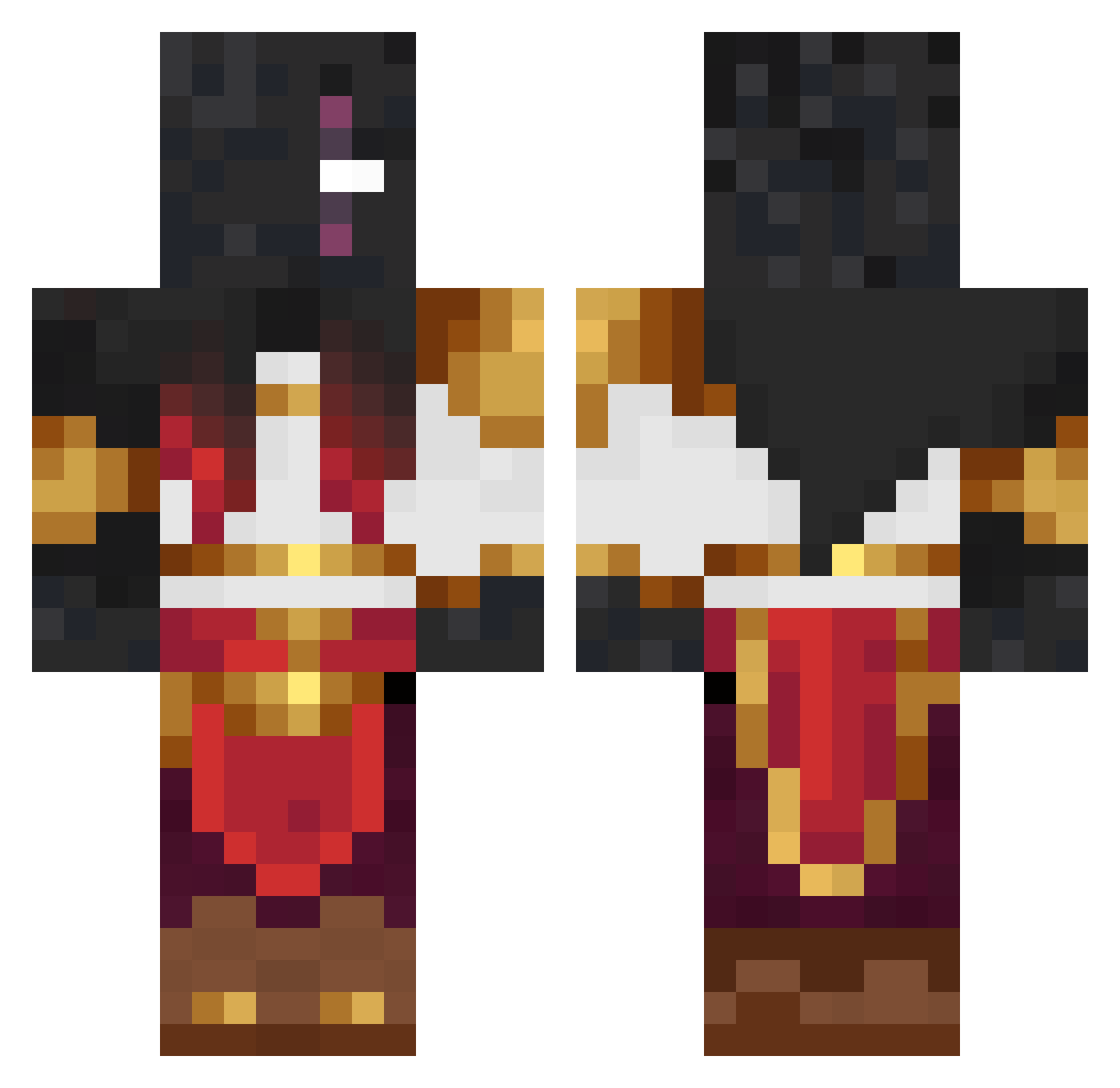 TheMeowPaw69 Minecraft skin, front and back view