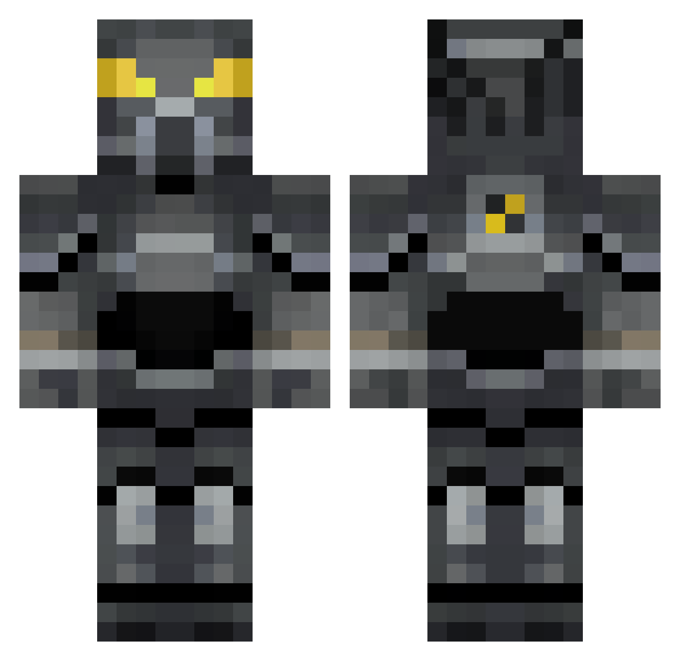 SS23kl Minecraft skin, front and back view