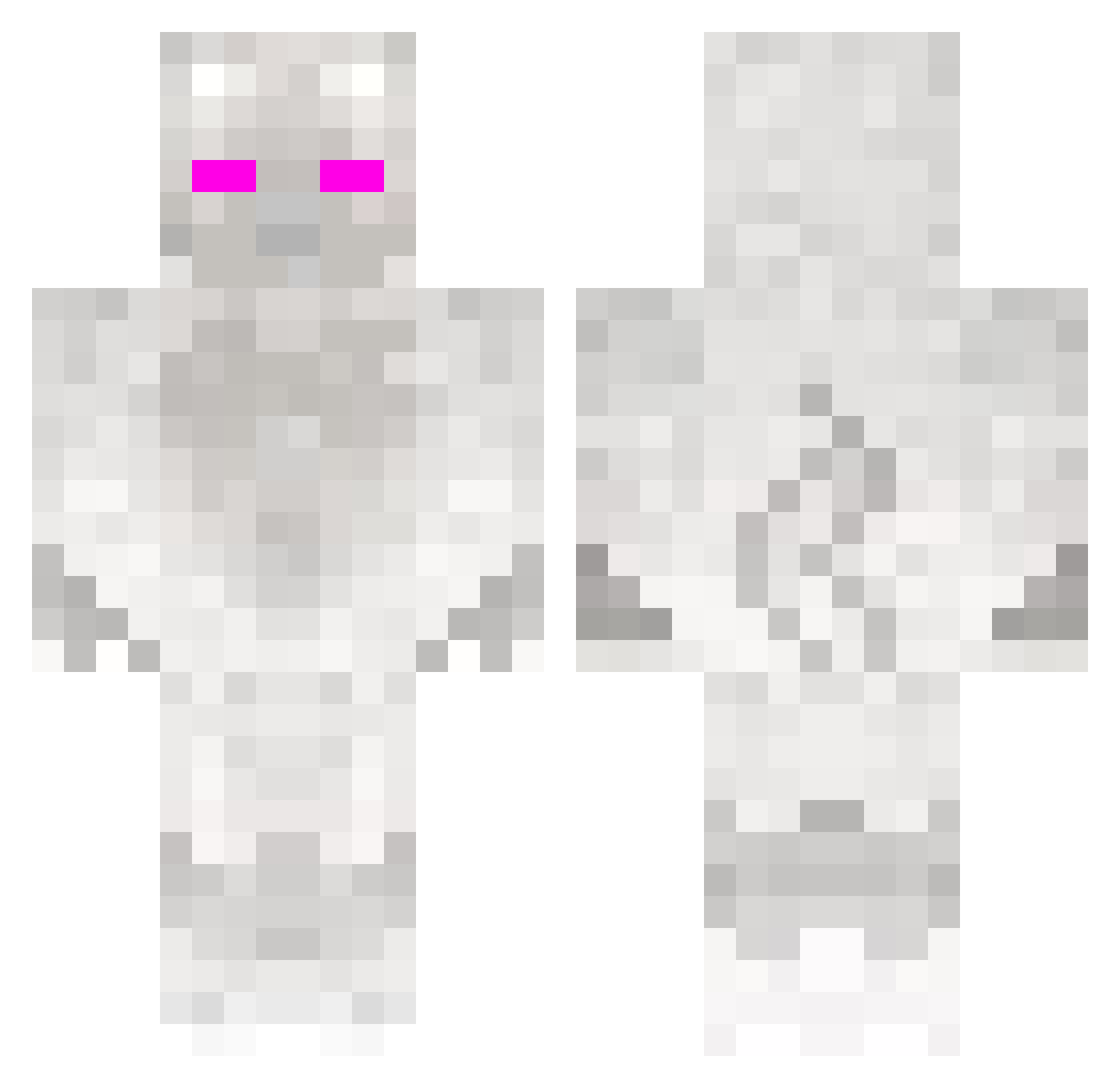 _Zika_Craft Minecraft skin, front and back view