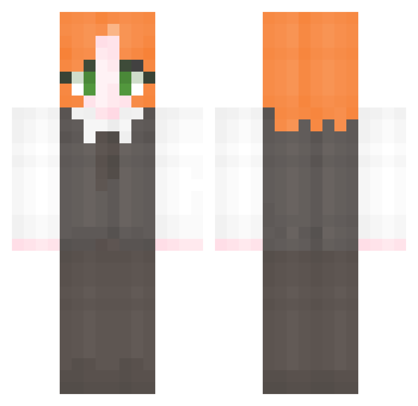gwisun536 Minecraft skin, front and back view