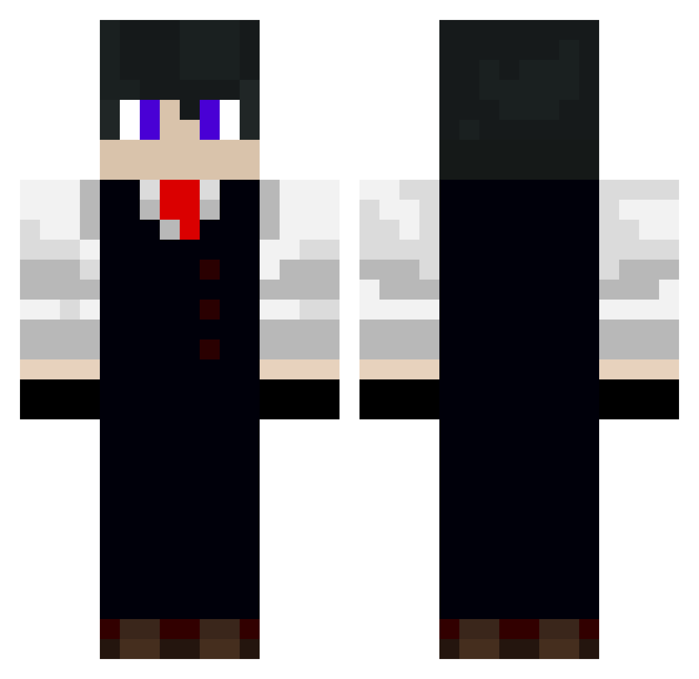 Gugaly Minecraft skin, front and back view