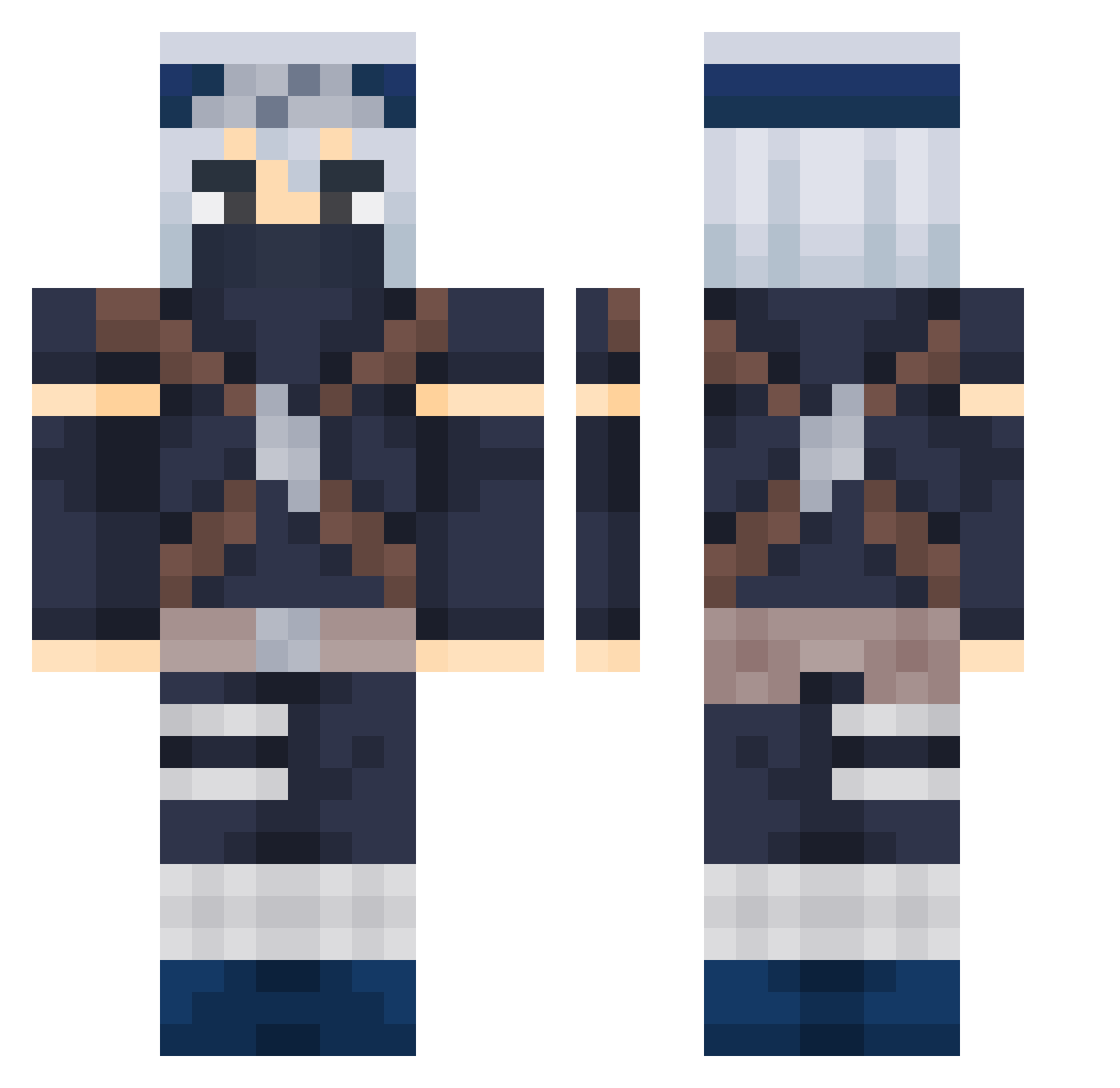 Yhonooo Minecraft skin, front and back view