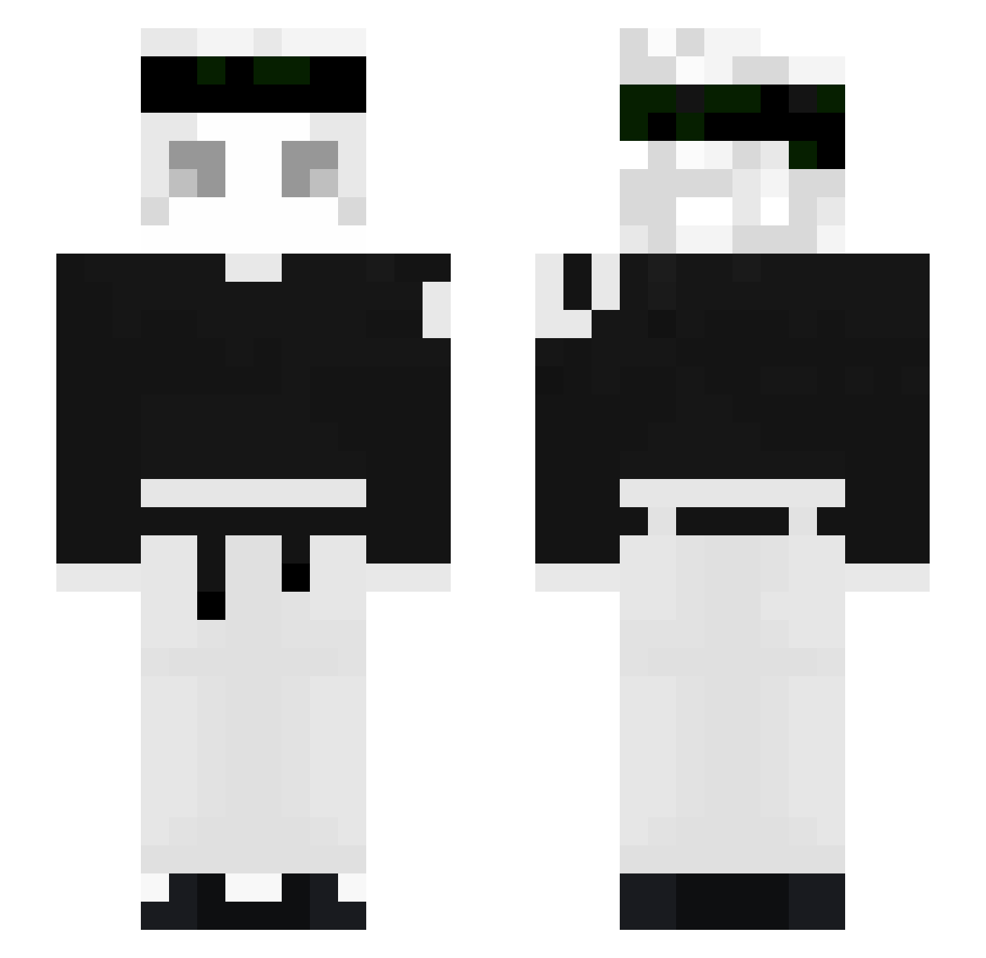 SrMoon10 Minecraft skin, front and back view
