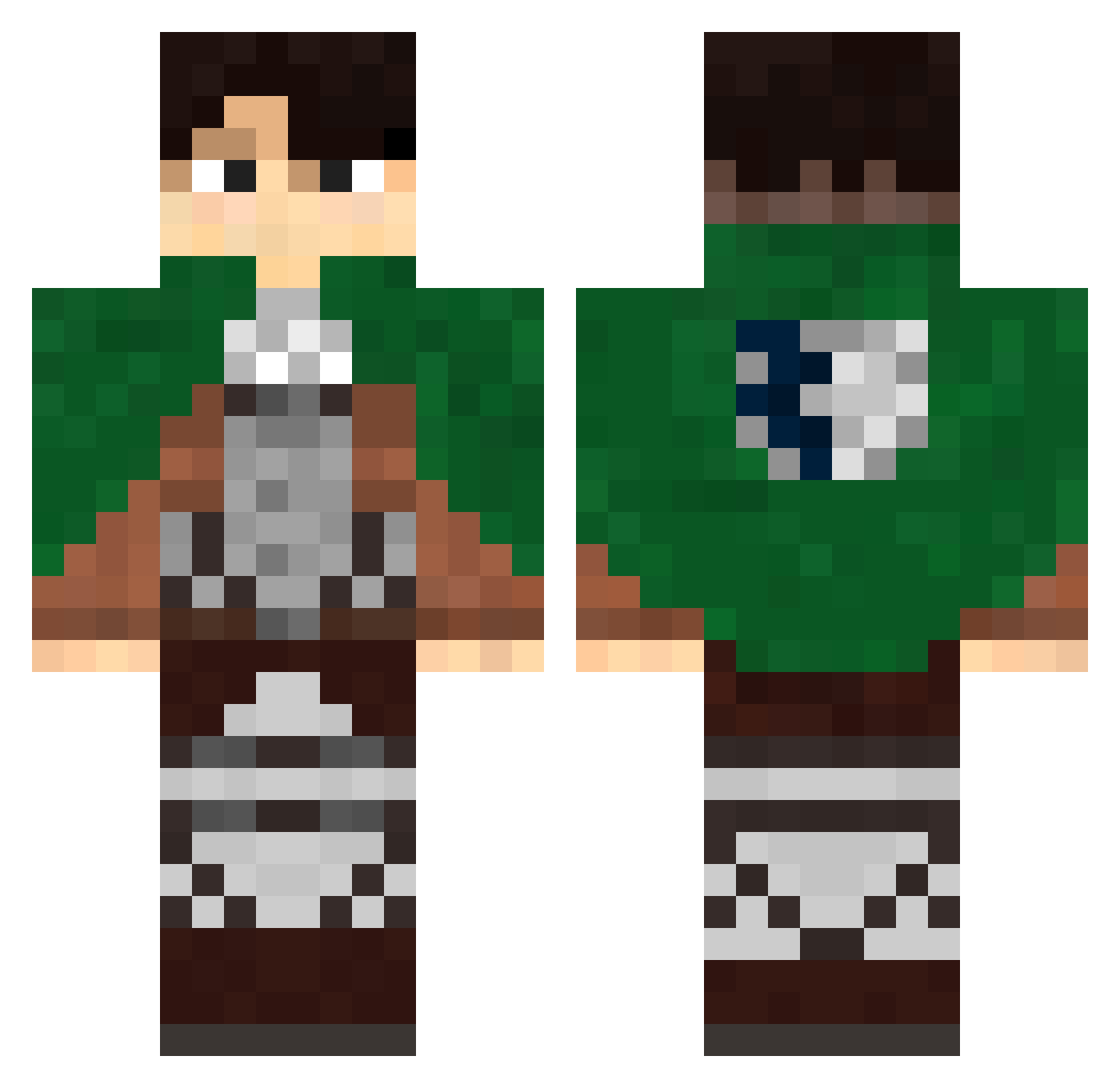 Ludi_Balkanac Minecraft skin, front and back view