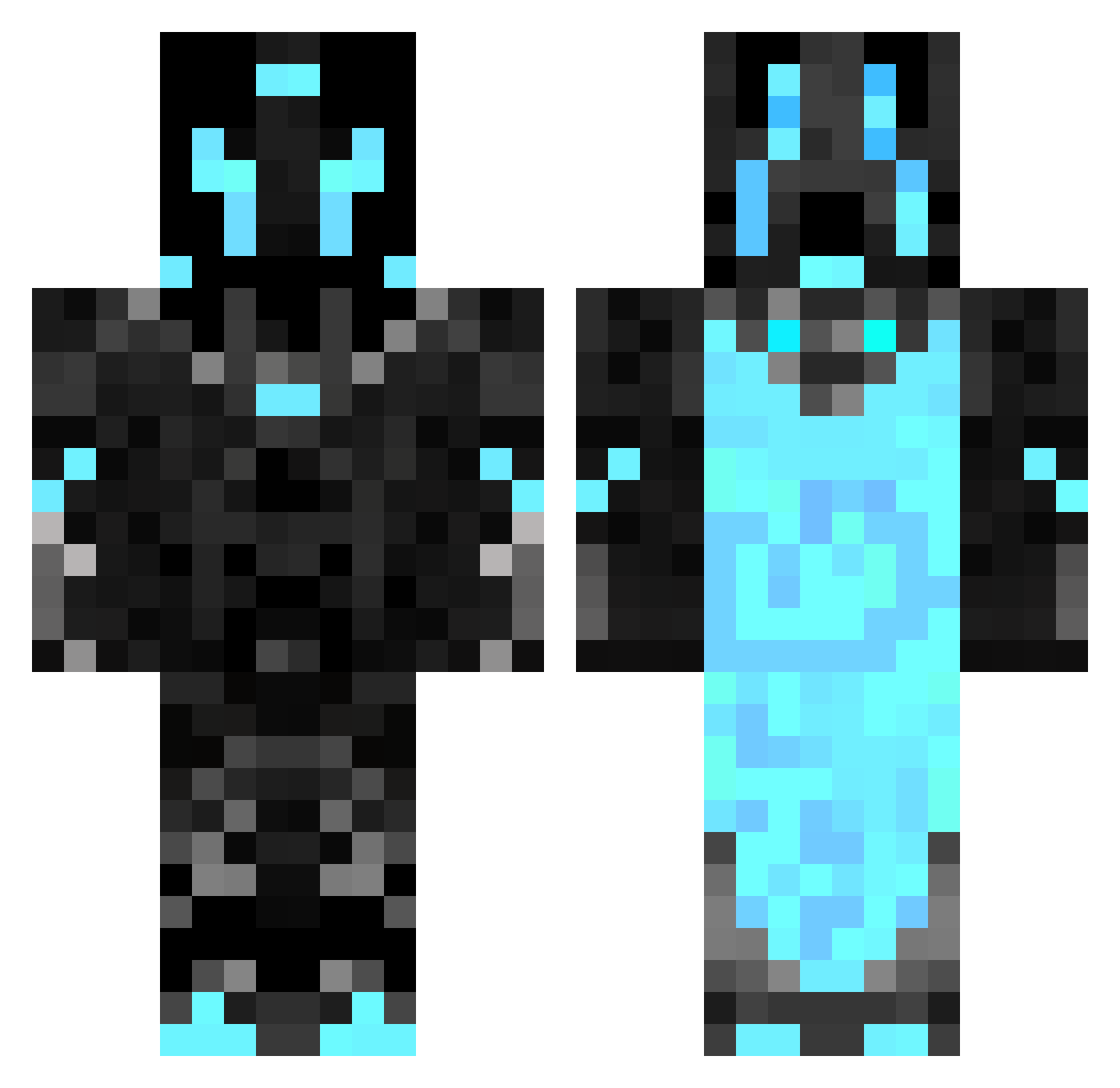 GenralJimmyII Minecraft skin, front and back view