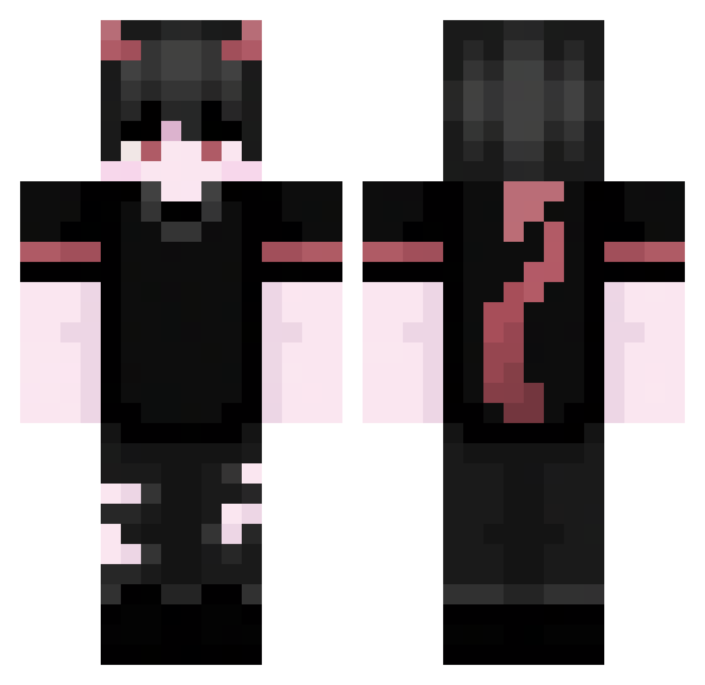 GipsyDanger2001 Minecraft skin, front and back view