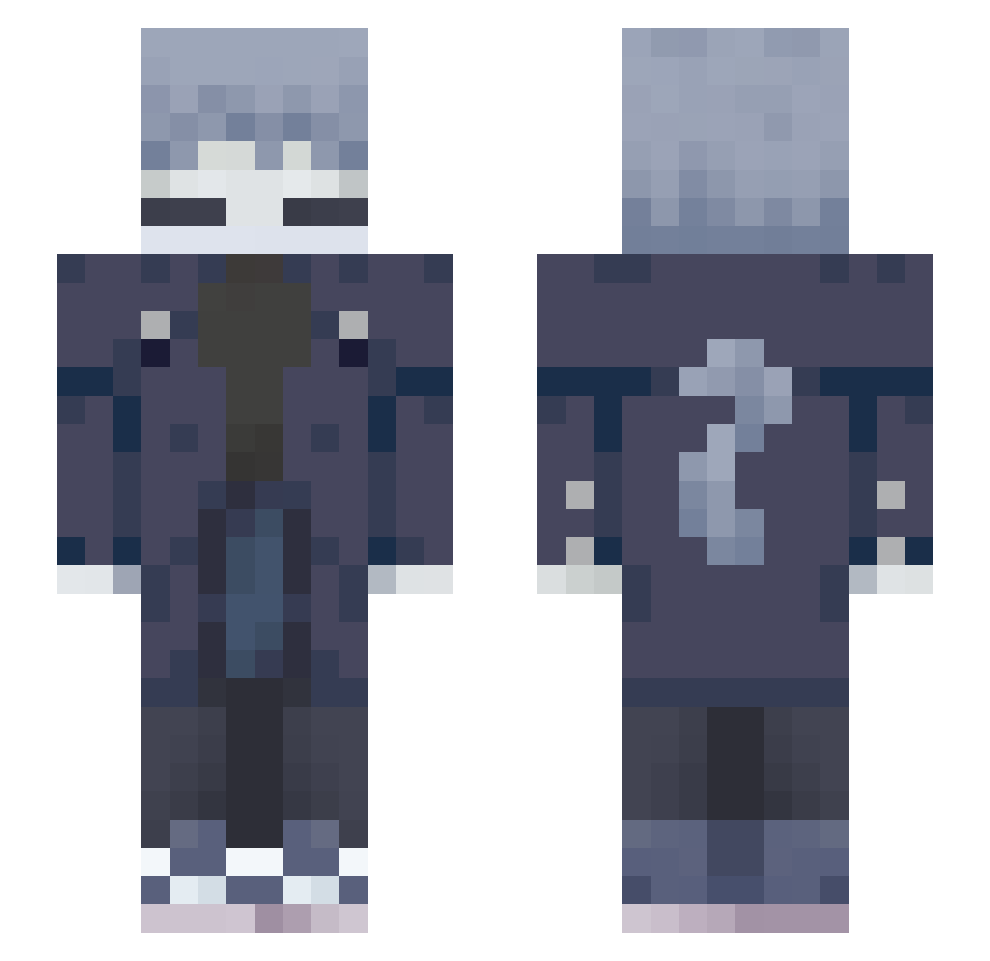 NECO_ARC_DESTINY Minecraft skin, front and back view