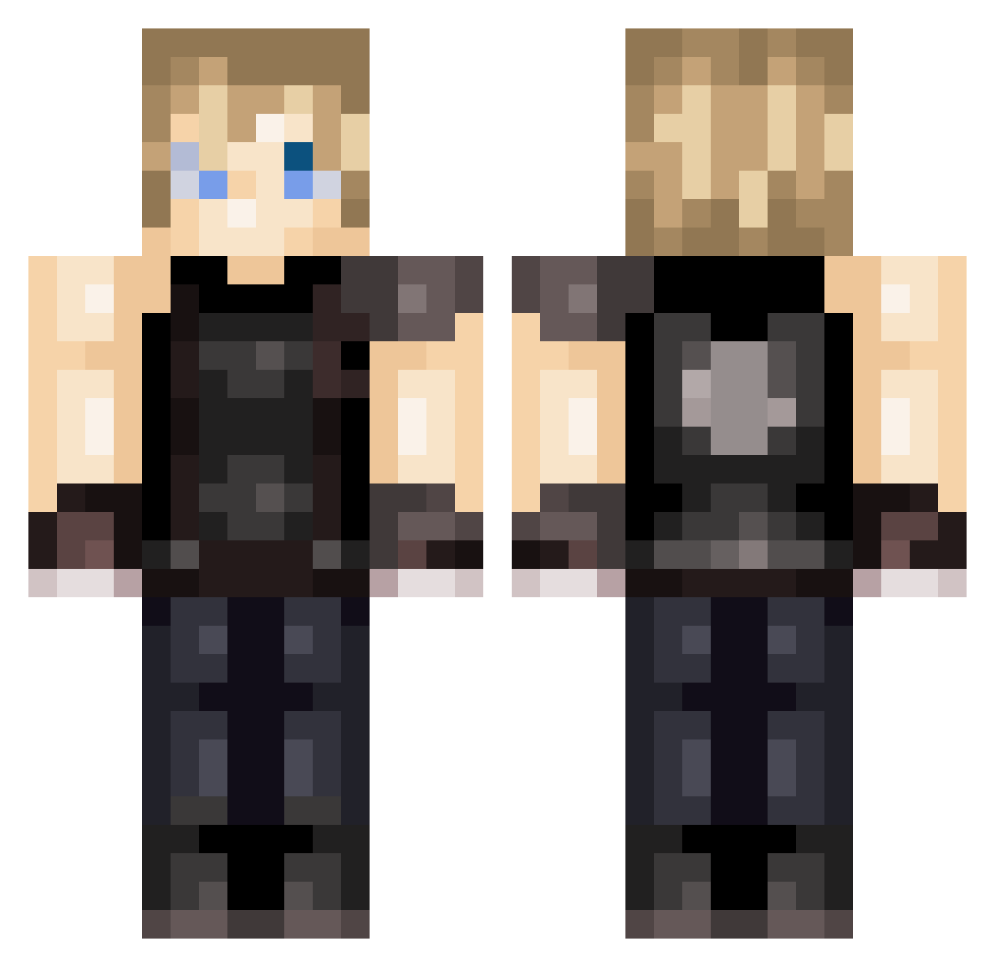 bixi4631 Minecraft skin, front and back view