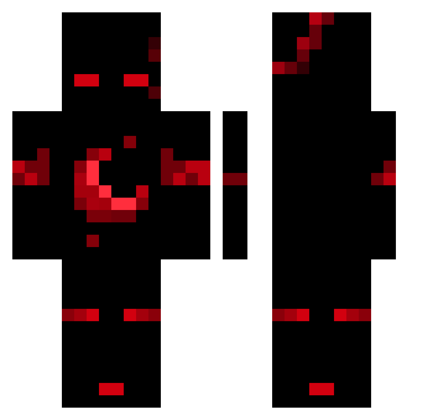 SQuintana6 Minecraft skin, front and back view