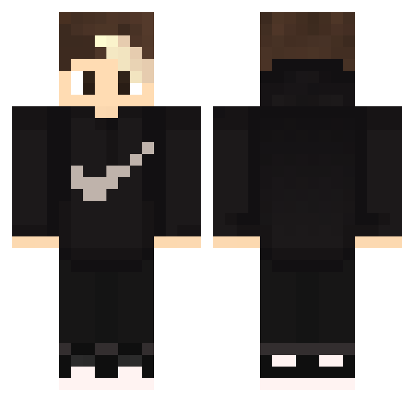 yuukiiiiiiu Minecraft skin, front and back view