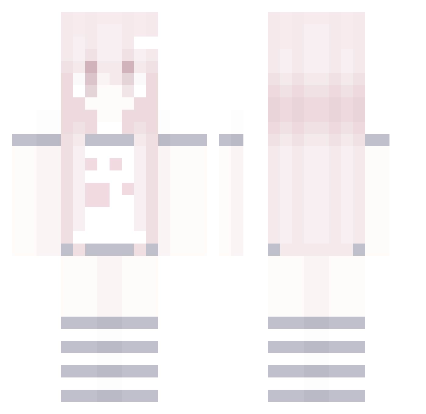SpicyCheeToeNail Minecraft skin, front and back view