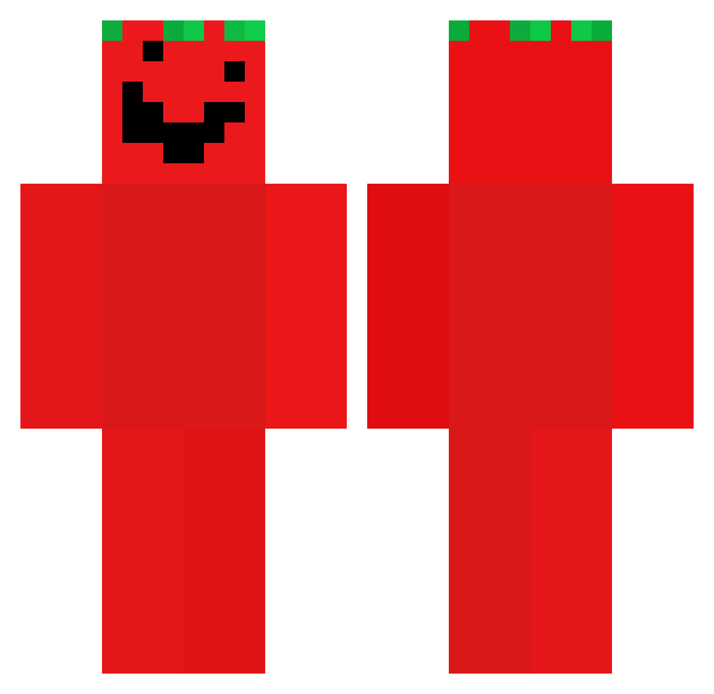 JJBANDIT Minecraft skin, front and back view