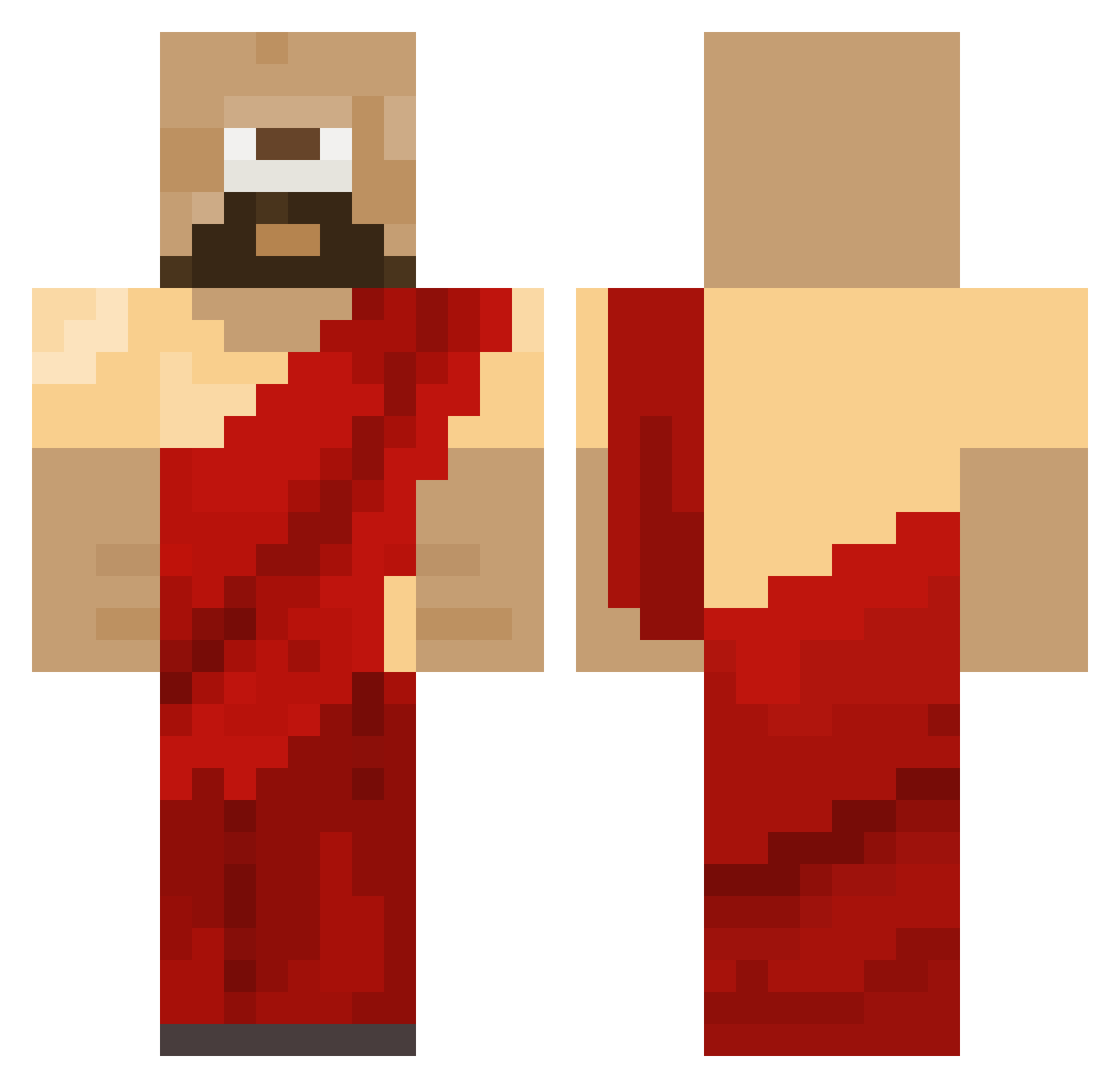 willsonTetesco Minecraft skin, front and back view