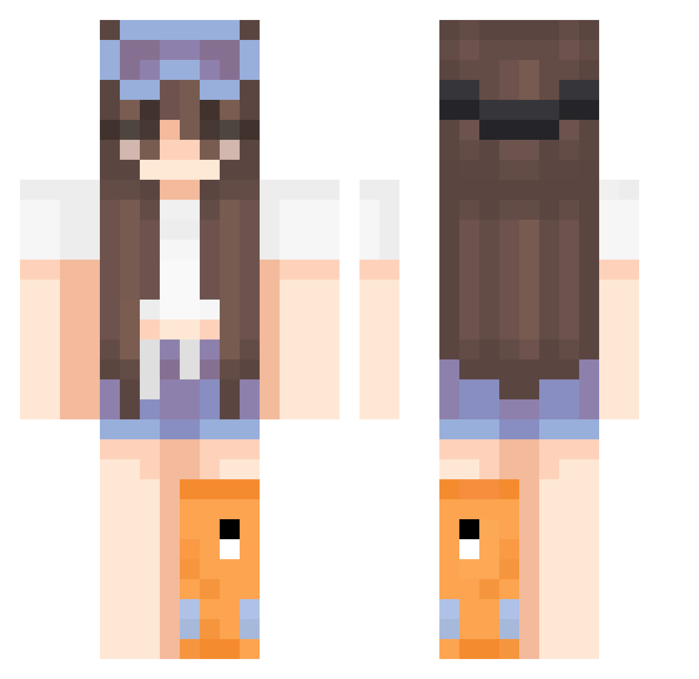 fishbowl__exe Minecraft skin, front and back view