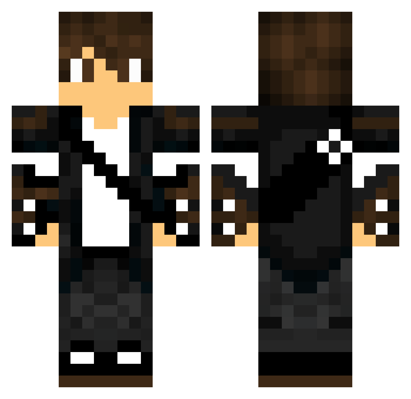 Ranger728 Minecraft skin, front and back view