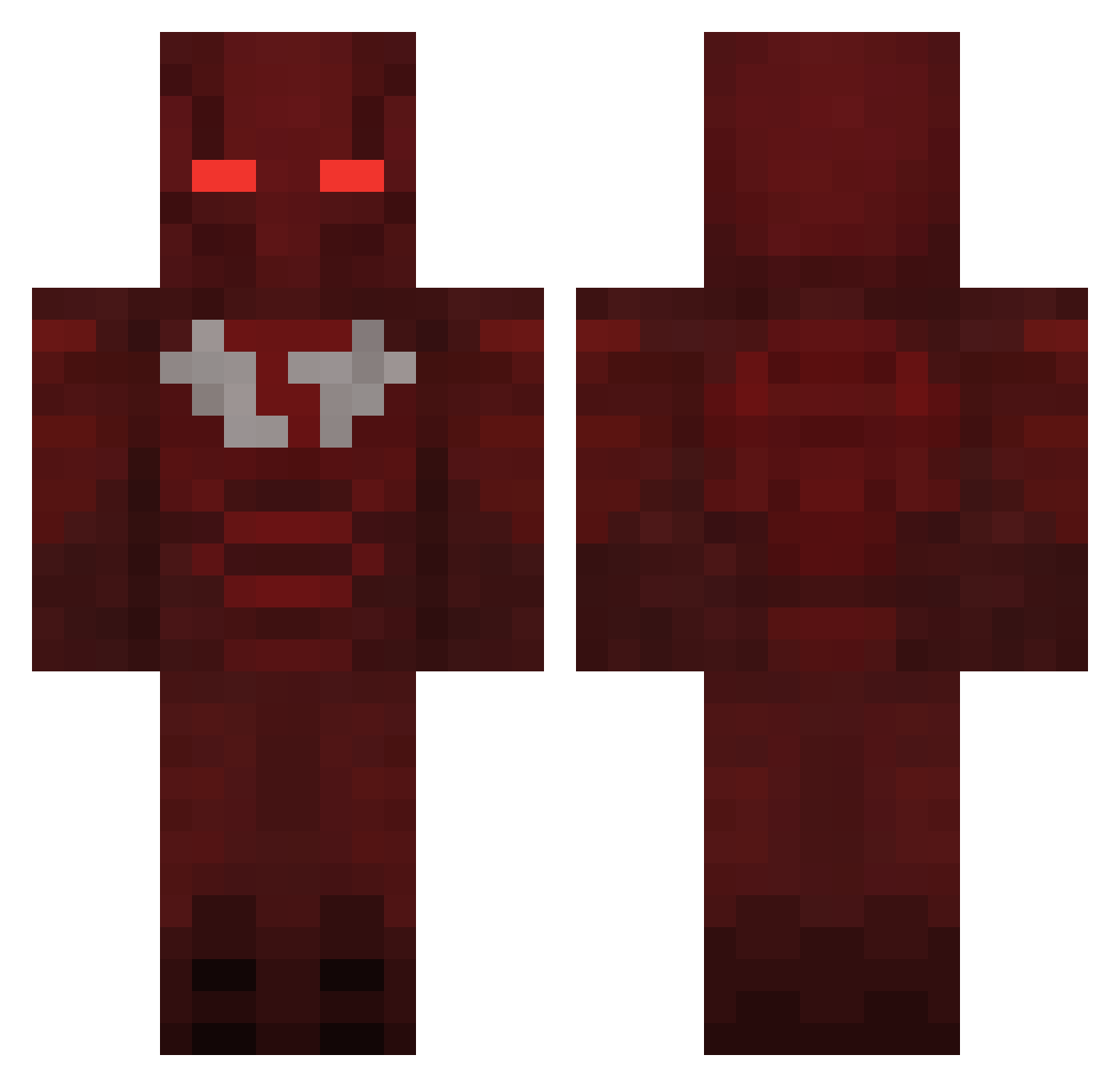 LaZaR171717ech Minecraft skin, front and back view
