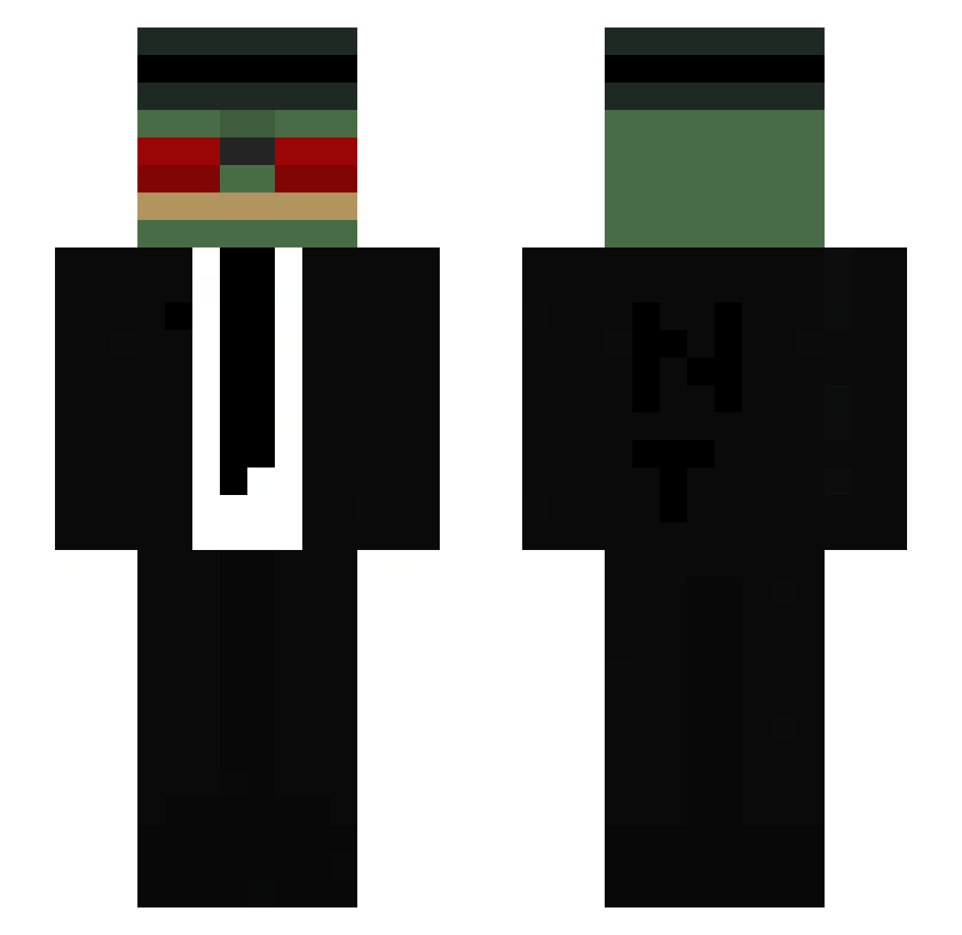 Jan2007nis Minecraft skin, front and back view