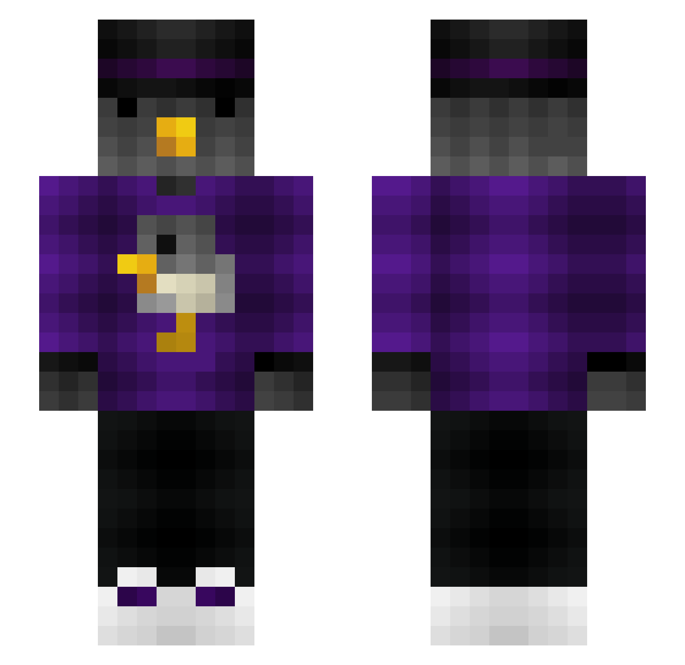 LilKar25 Minecraft skin, front and back view