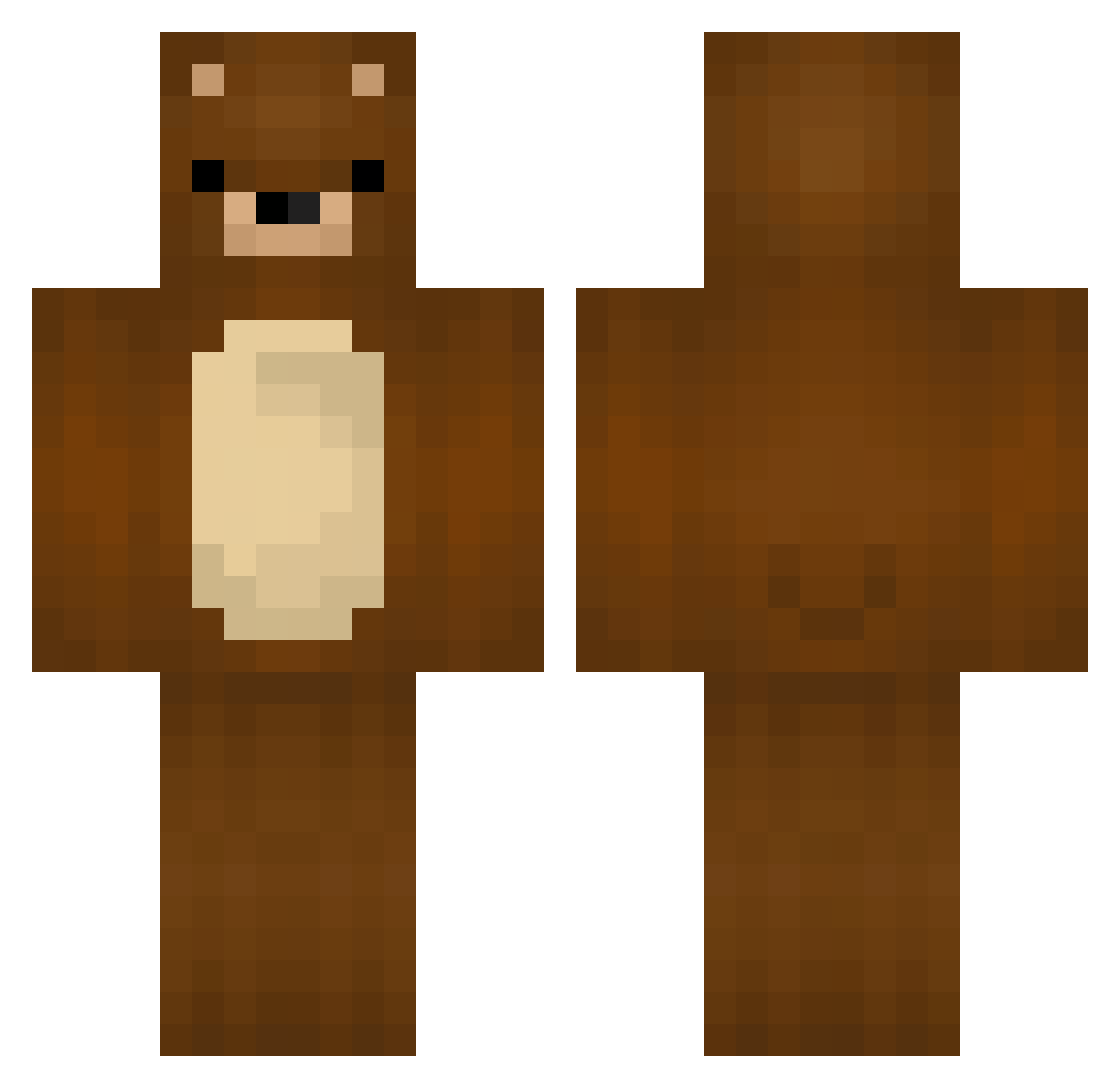 4Rapixx Minecraft skin, front and back view