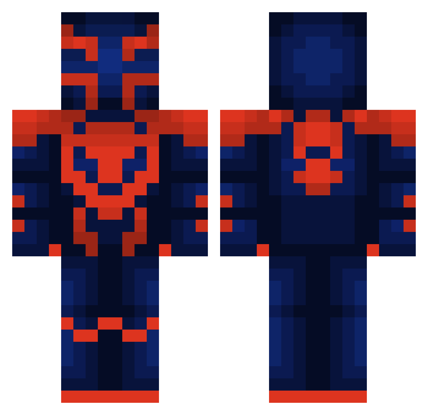 nameless1930 Minecraft skin, front and back view