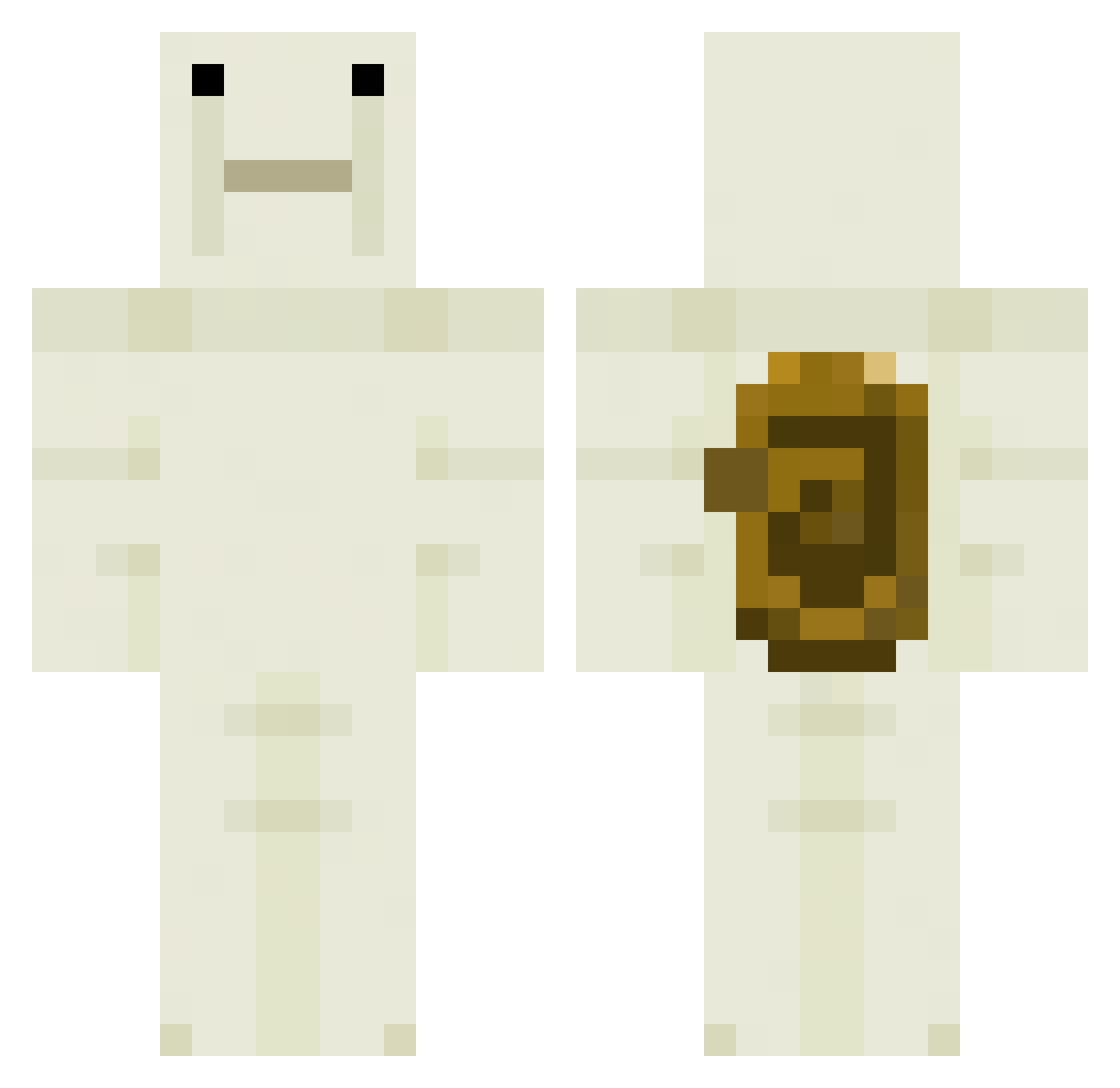 HeatedSnail3392 Minecraft skin, front and back view