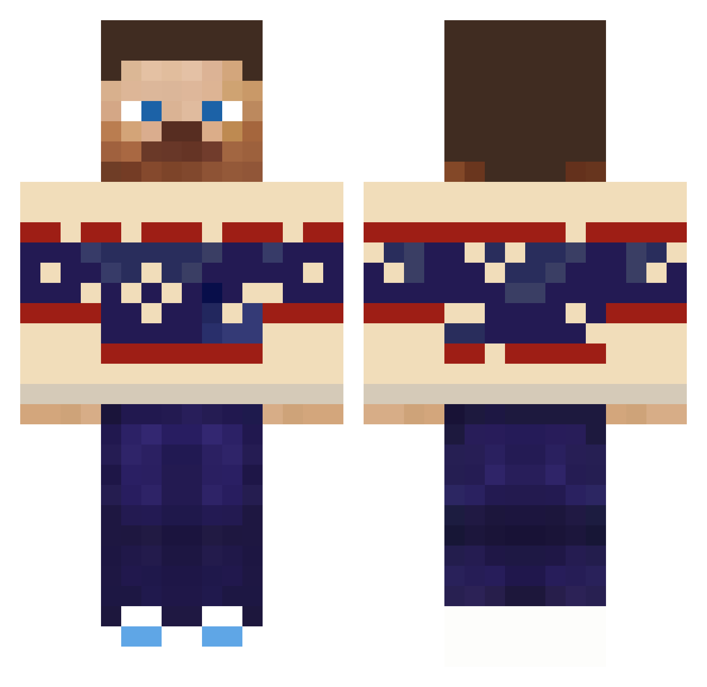 SKYWALKAAA7156 Minecraft skin, front and back view