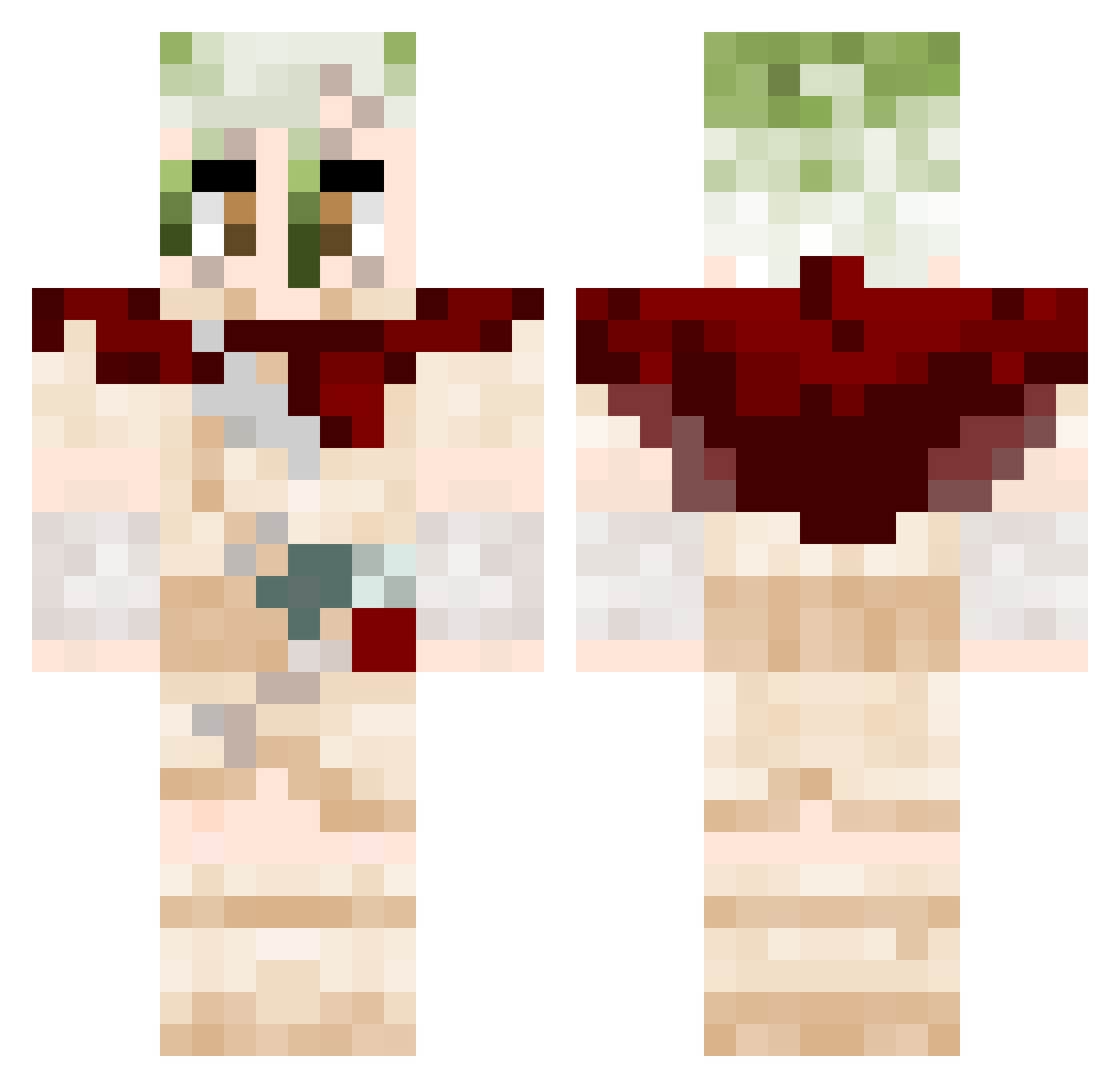 EX_ninja_EX Minecraft skin, front and back view