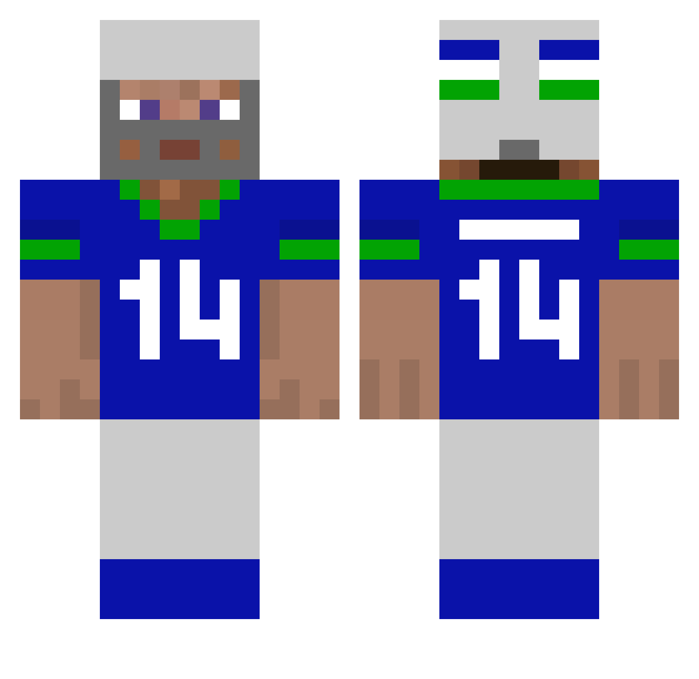 HypnosDreamz Minecraft skin, front and back view