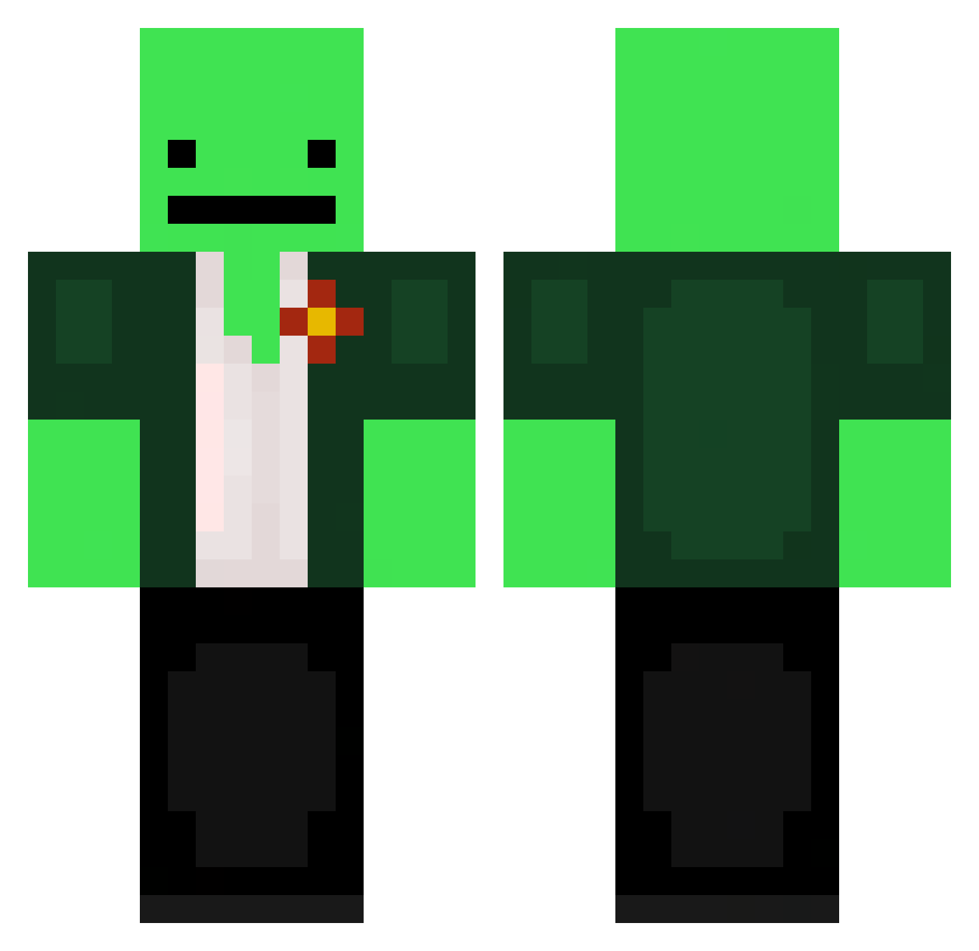 SkyLLs_ Minecraft skin, front and back view