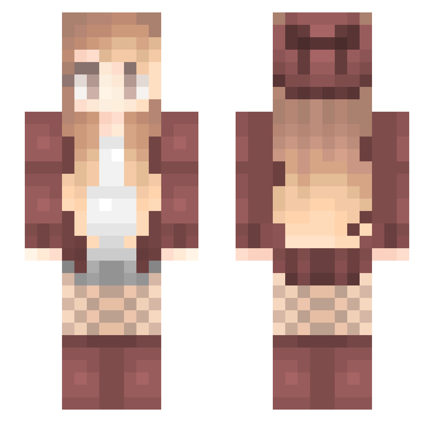 zName_YT Minecraft skin, front and back view