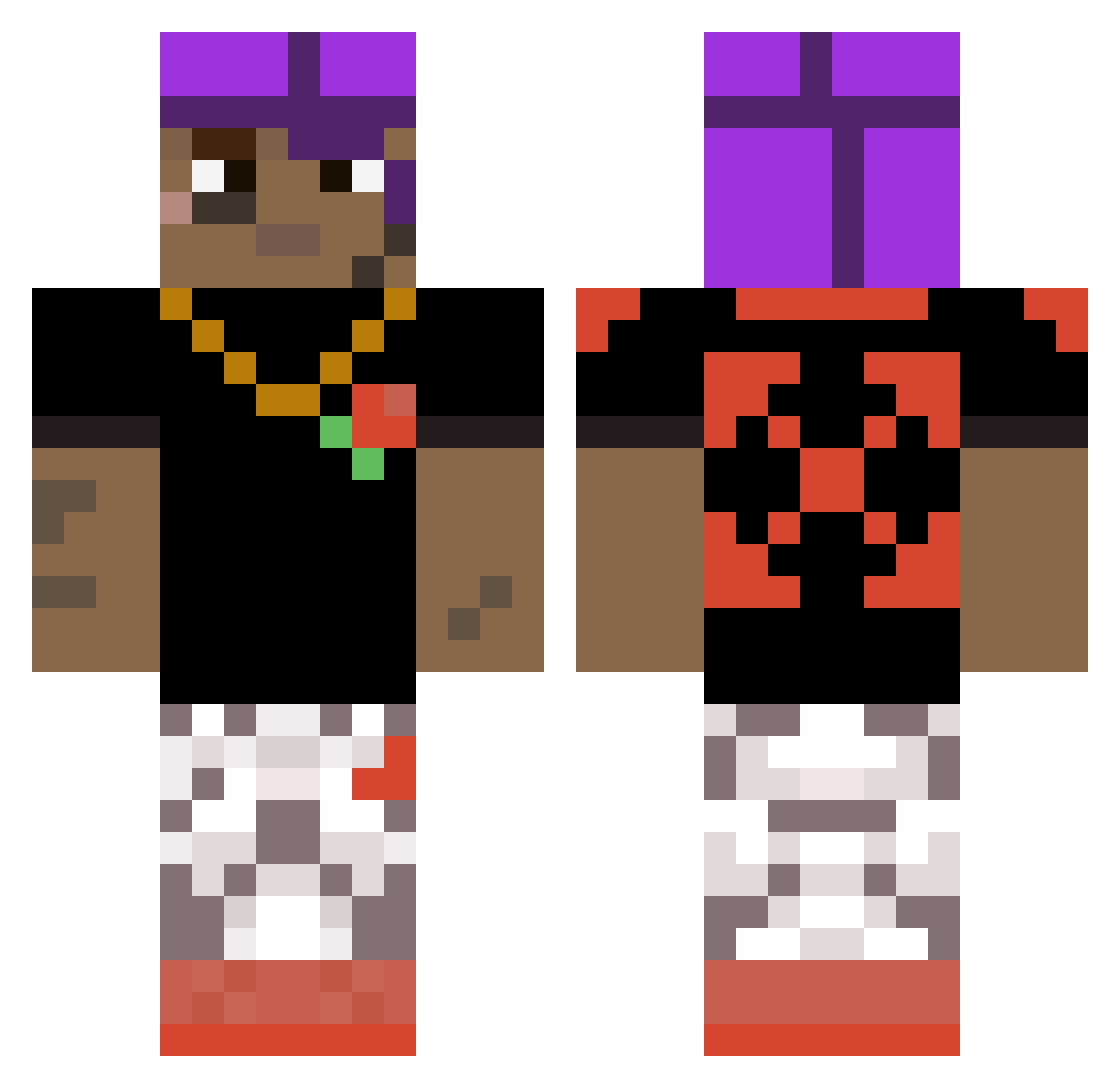 Cato76_ Minecraft skin, front and back view