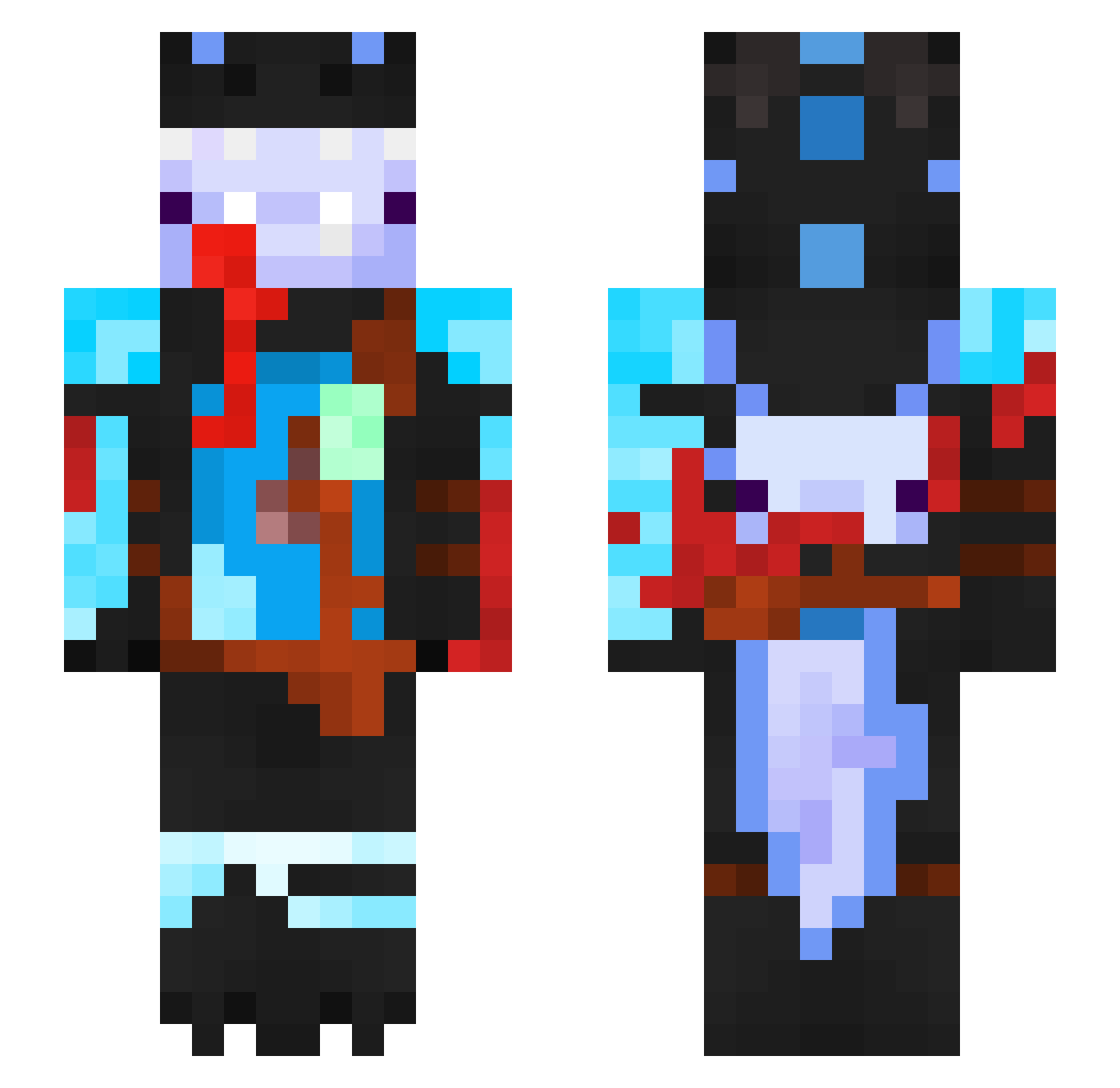 L_Laura_L Minecraft skin, front and back view